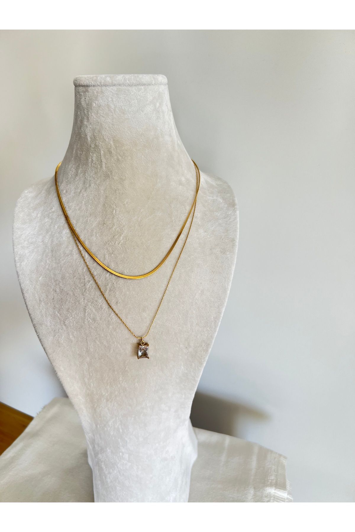 Enki Design Baget Çelik Kolye