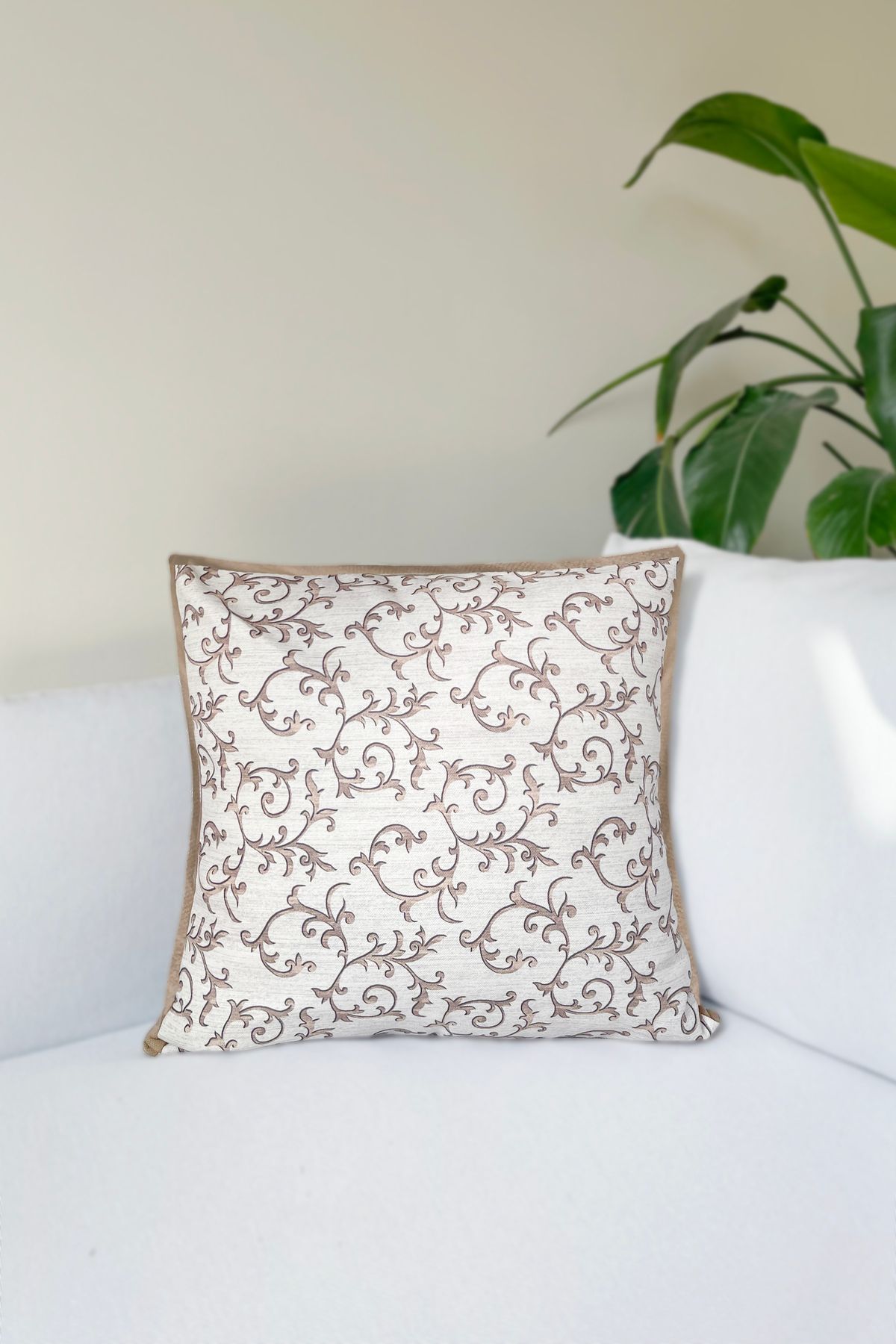 RİTMOHOME Vintage, Eskitme, Modern, Farmhouse, Iskandinav, Country, 50x50 Dekoratif Yastık(İÇİ DOLGULU)