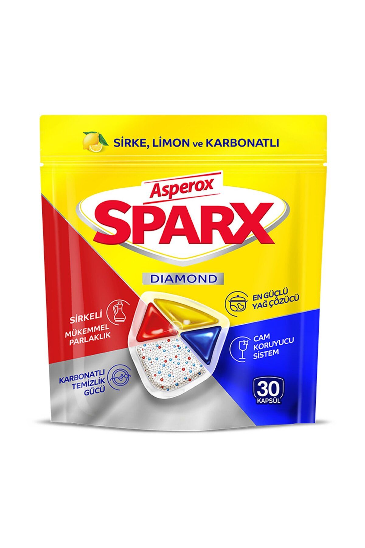 ASPEROX Sparx Diamond Bulaşık Makinesi Kapsül 30'lu 351 G
