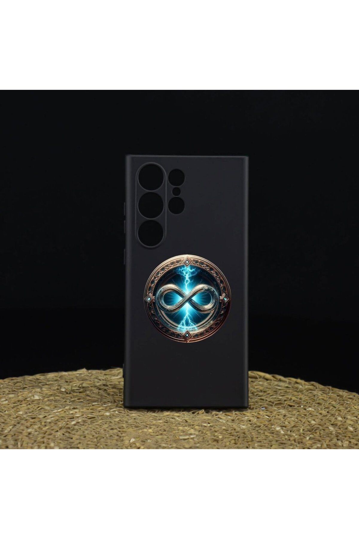 Case&Case SAMSUNG S 21 FE Uyumlu Sonsuzluk Simgeli Kapartmalı Lansman Kılıf