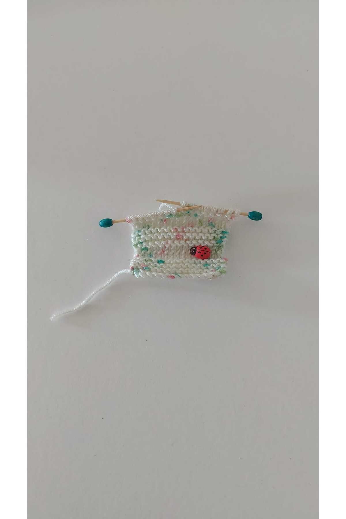 GiftlandCollection GiftLand Beyaz El Örgüsü Minyatür Magnet