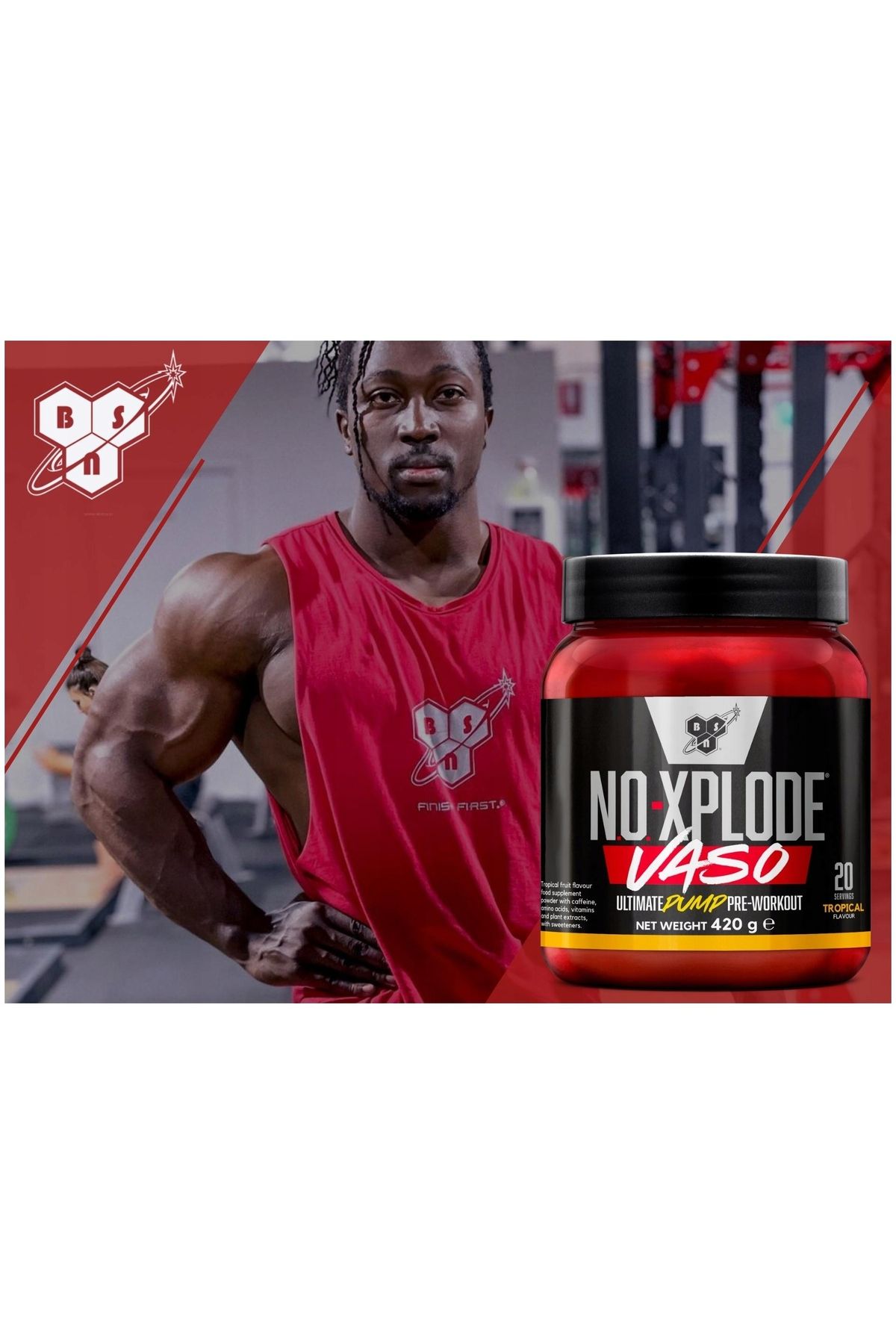 BSN N.O.X Xplode Vaso Pump Preworkout 40/20 servis