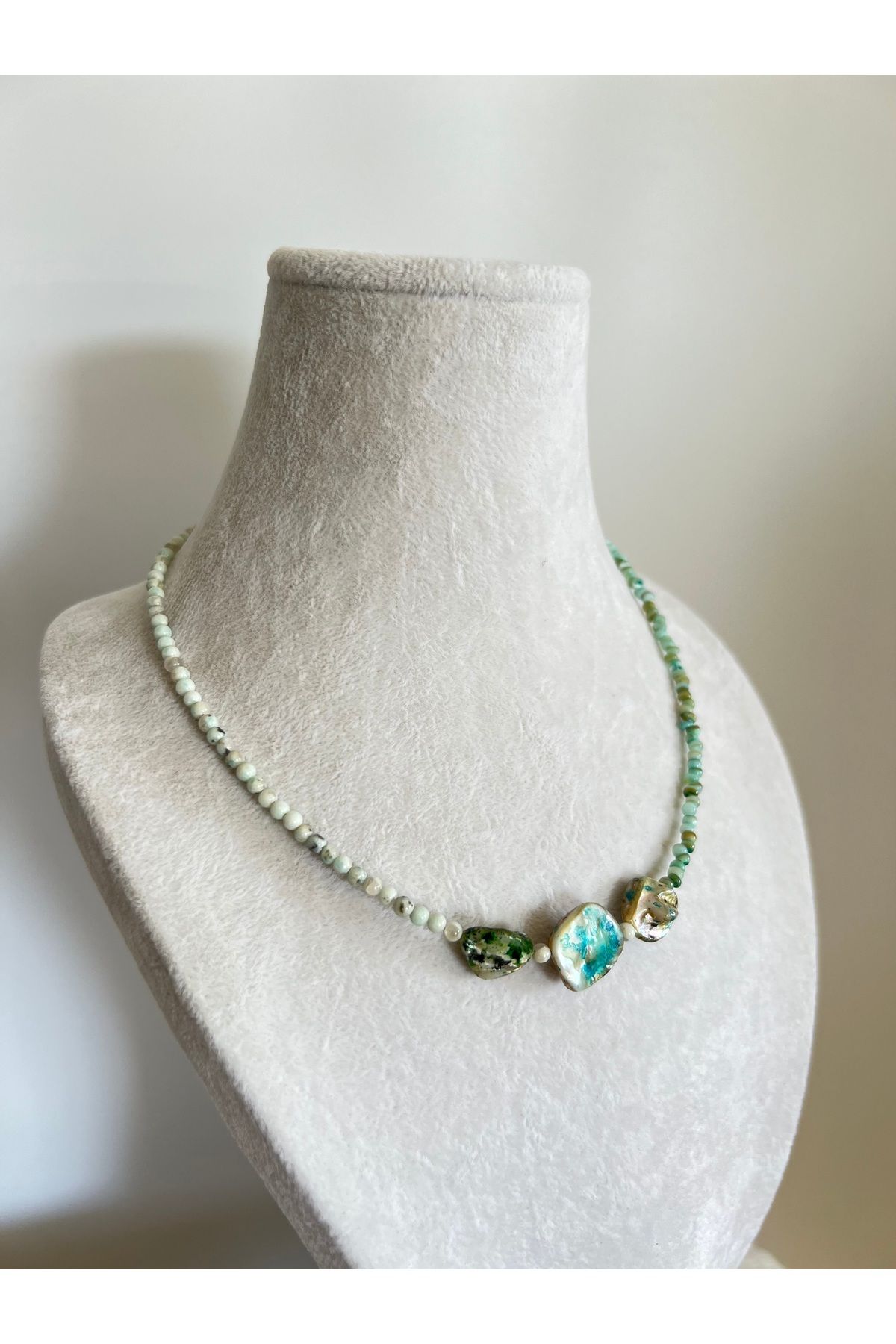 Enki Design Taşlı Tasarım Kolye