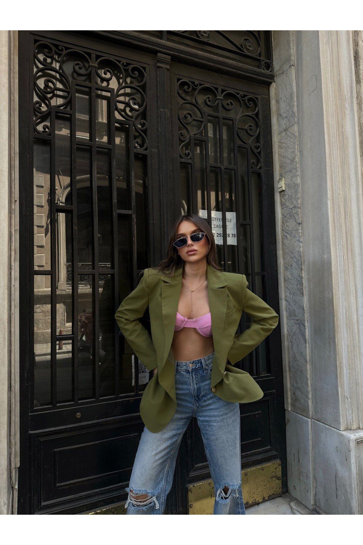 Whıte Aura Kadın Blazer Ceket