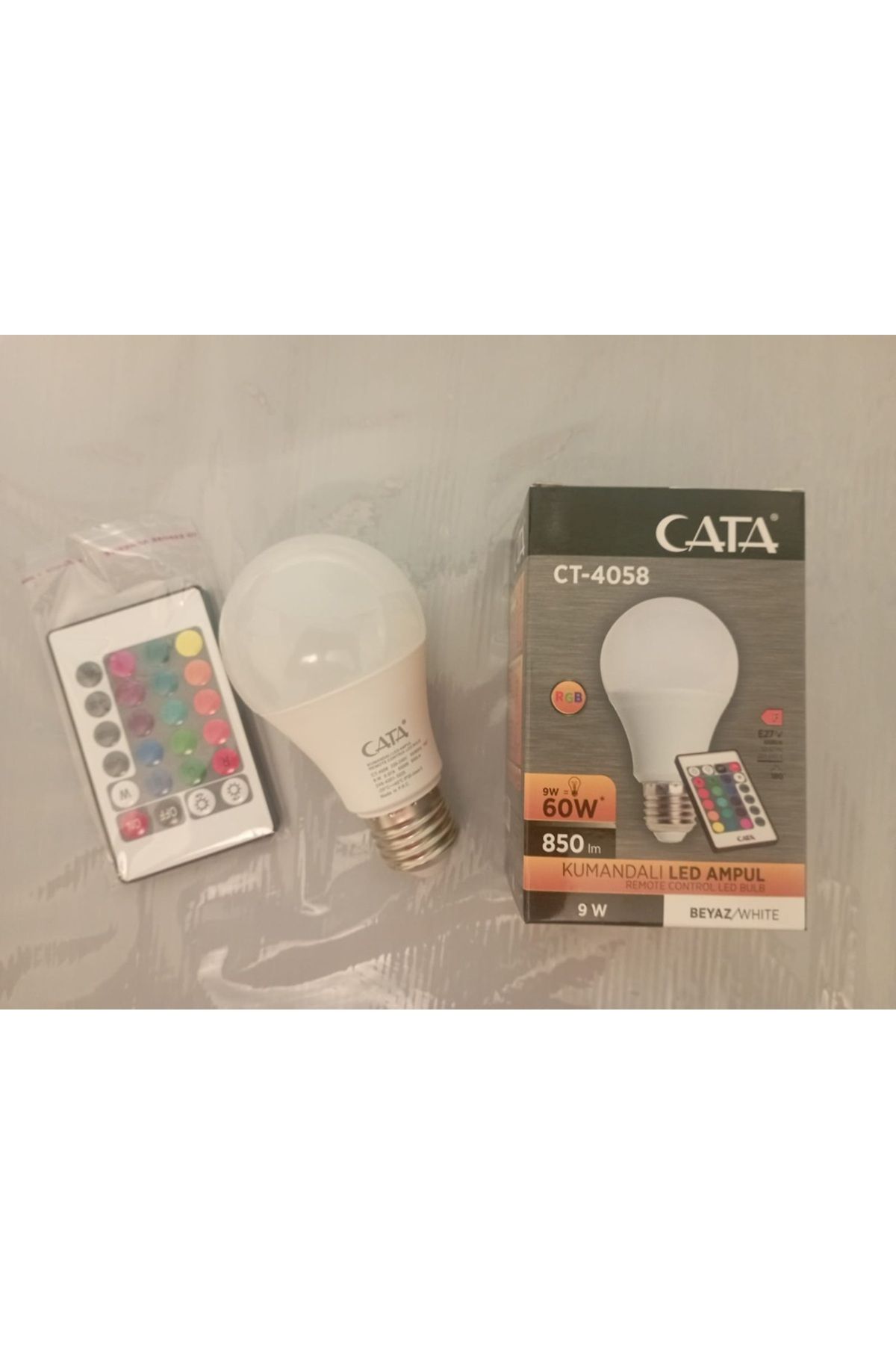 Cata Kumandalı Led Ampul, Ct-4058 Beyaz