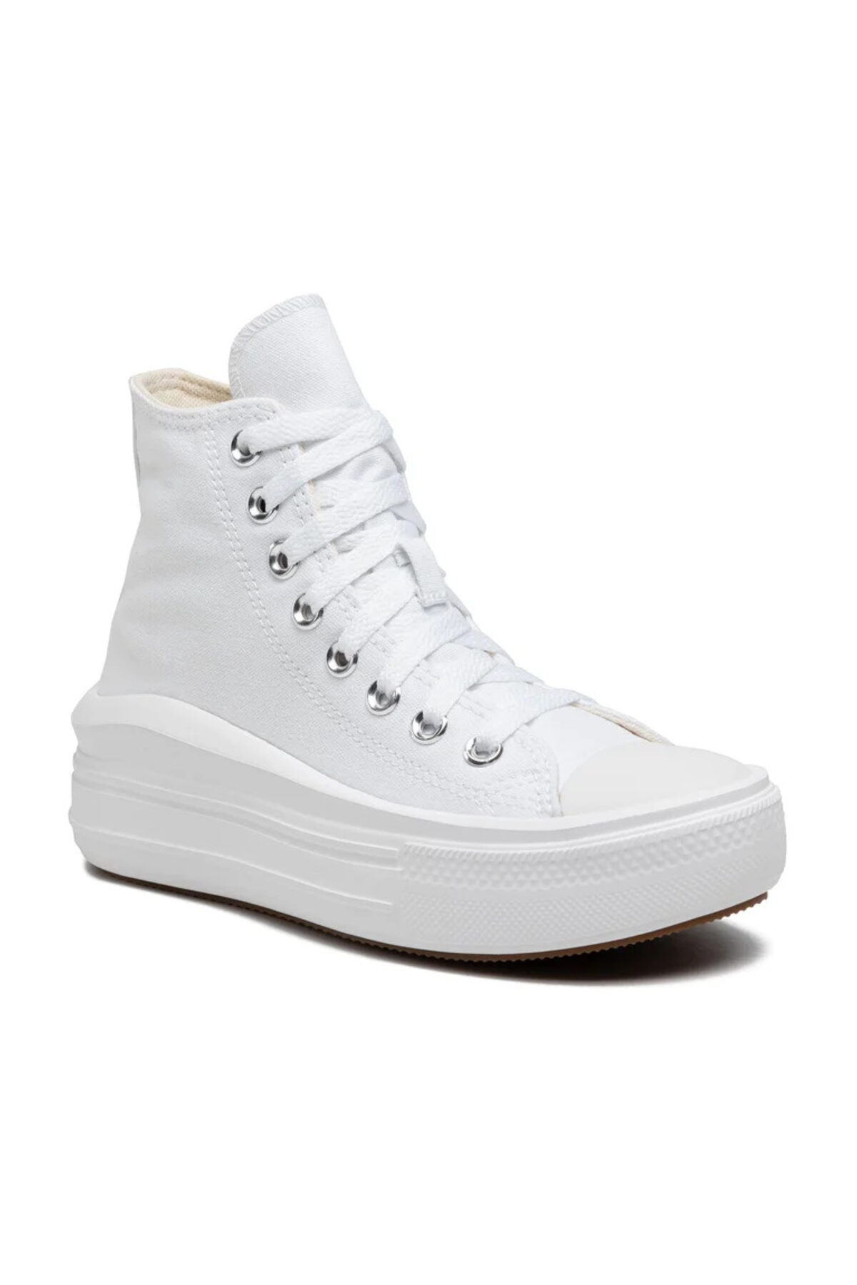 اسنیکر سفید زنانه Chuck Taylor All Star Move Converse کانورس اورجینال - تصویر 2