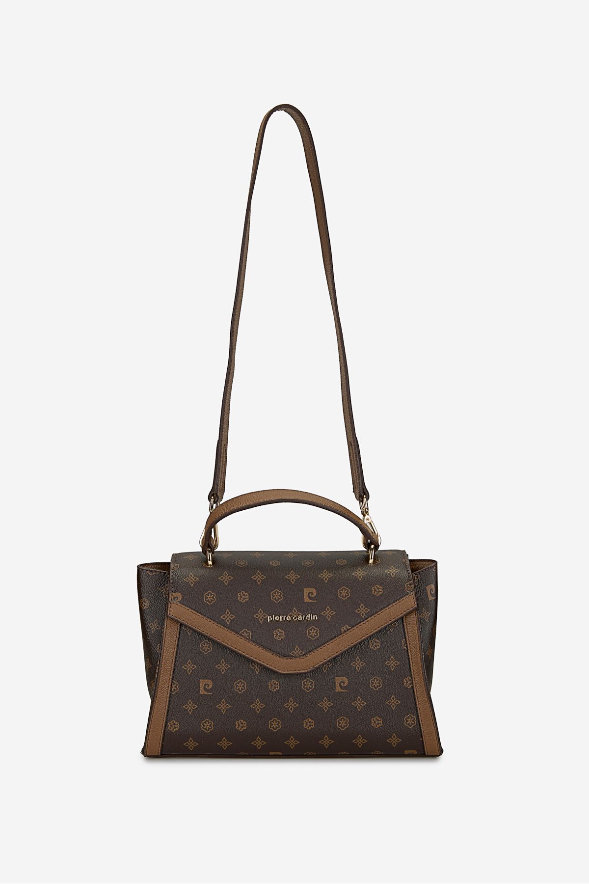 Pierre Cardin Monogram Brązowa Damska Torba Na Ramię 05pc24k812 Kobieta - One Size