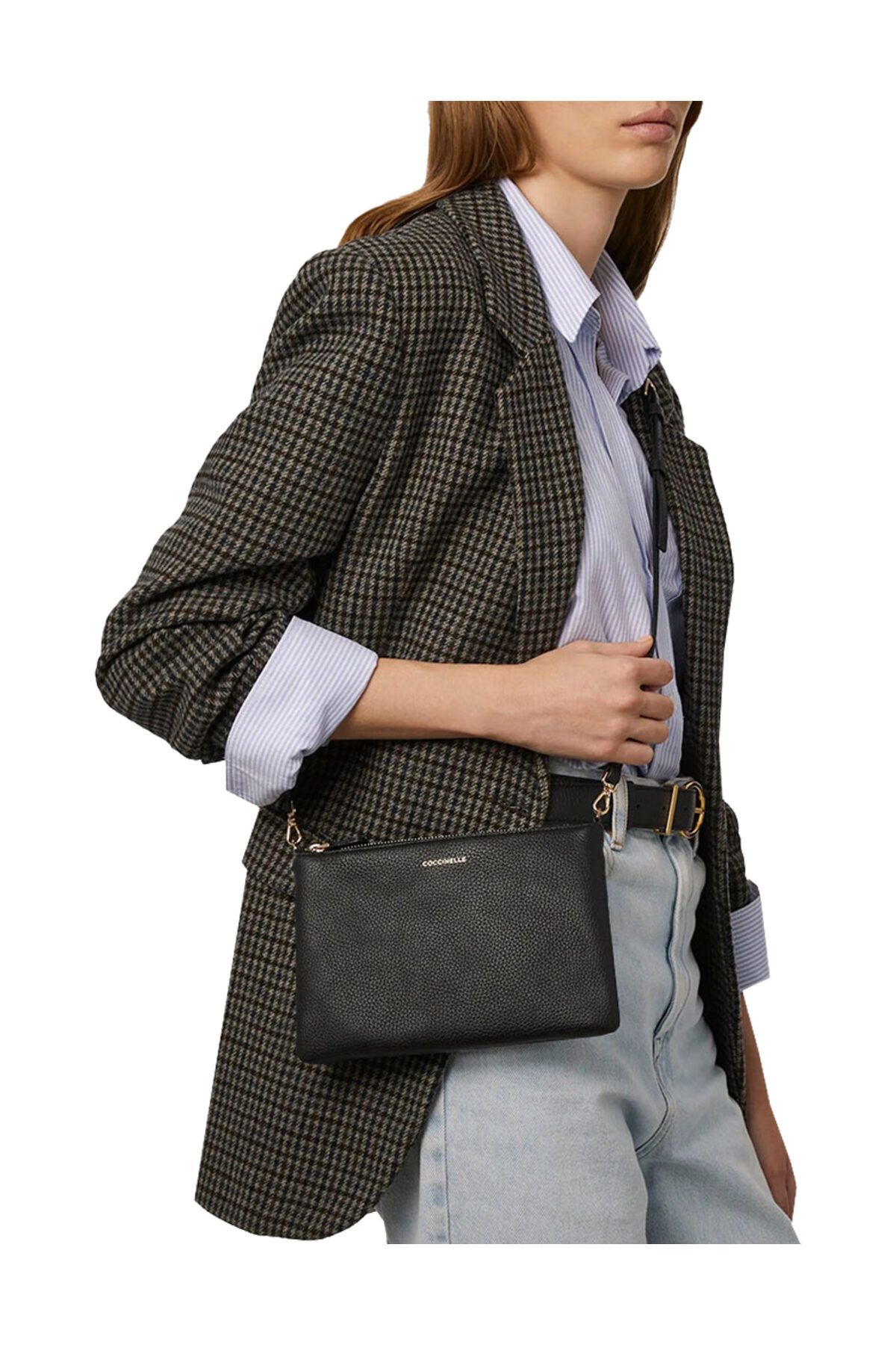 Coccinelle Najlepsza Crossbody Umhängetasche Leder 22,5 Cm Kobieta - One Size