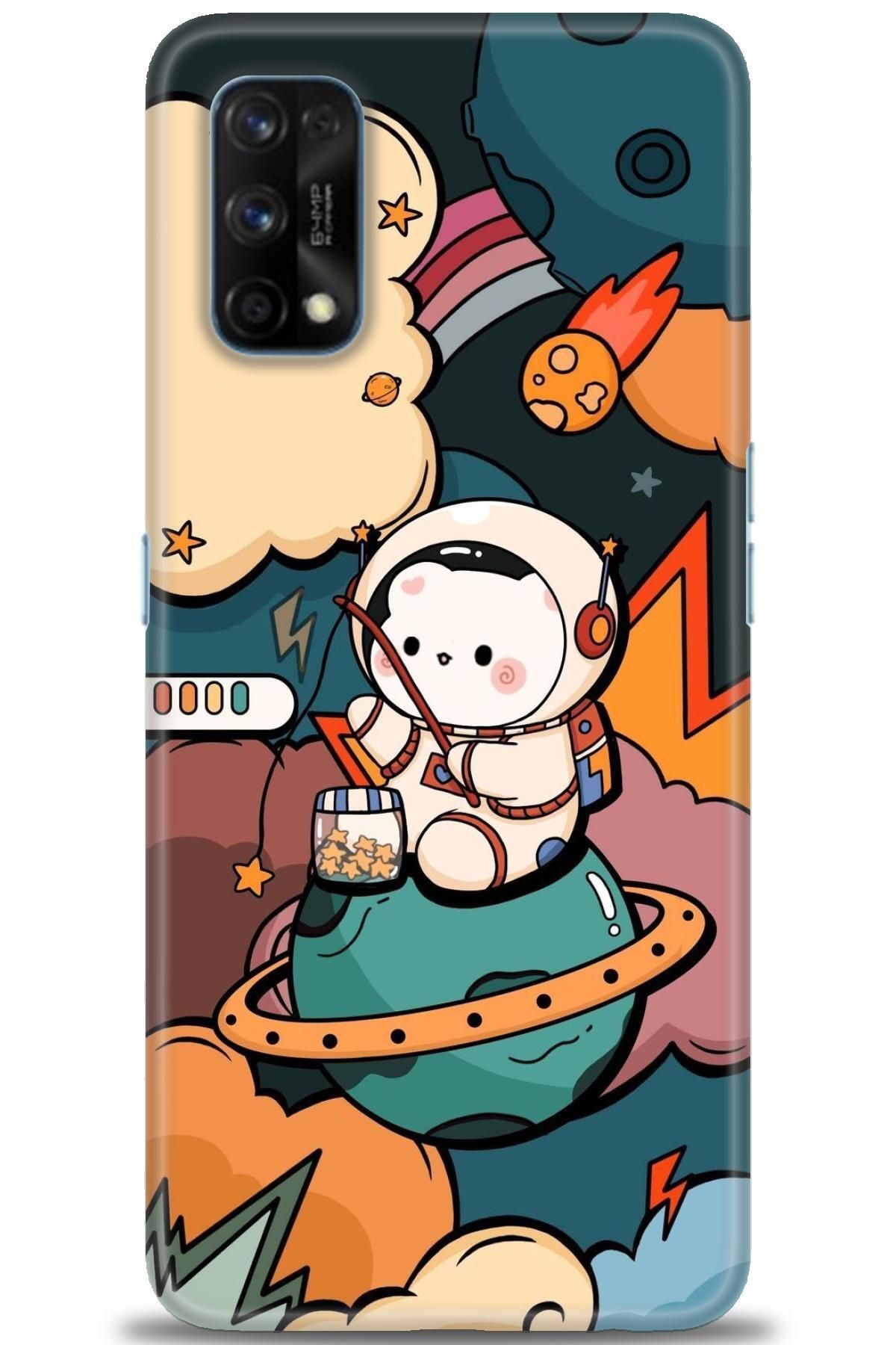 realme 7 Pro İle Uyumlu HD Baskılı Desenli Silikon Kılıf - 99