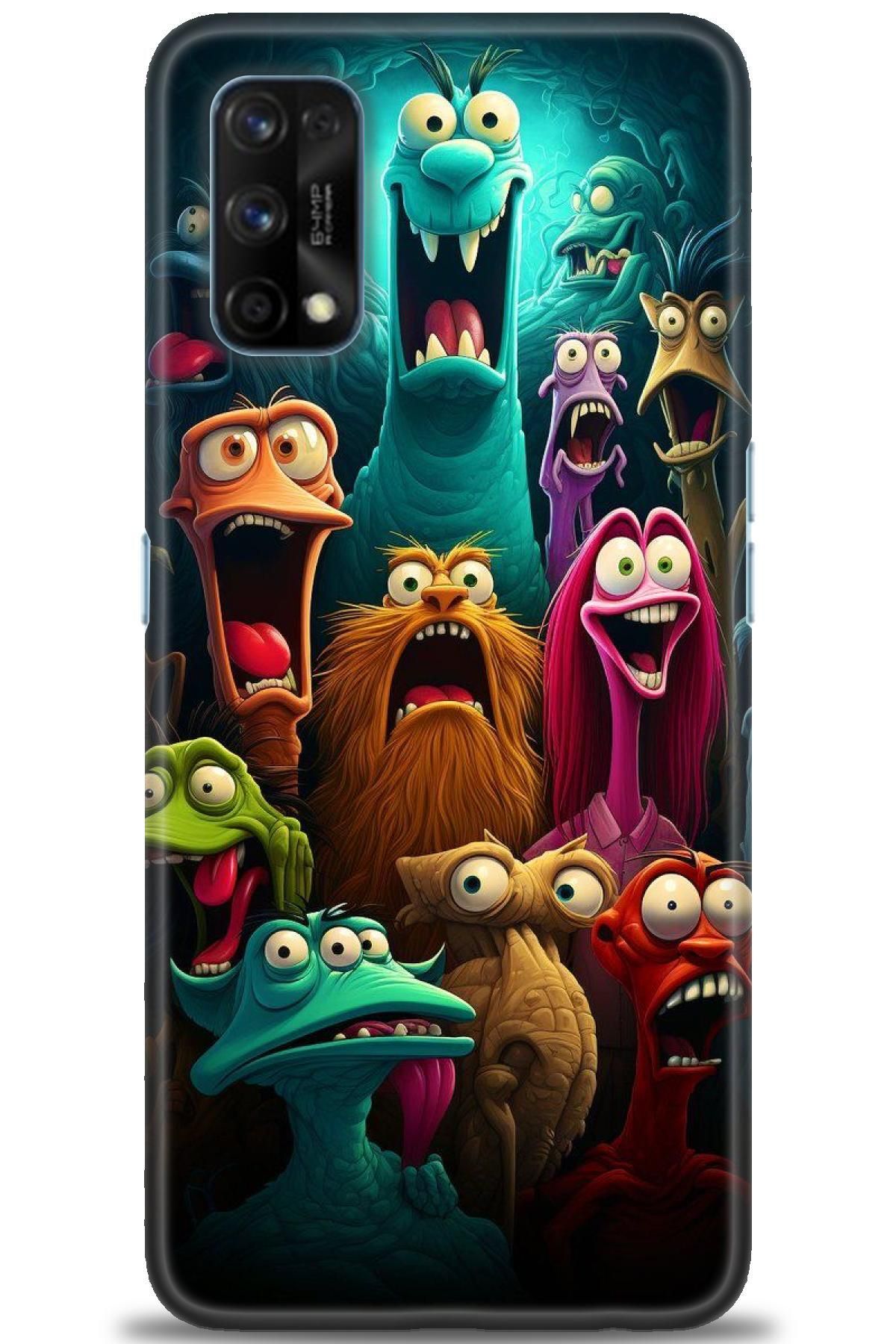 realme 7 Pro İle Uyumlu HD Baskılı Kılıf - Karışık Seri - 968
