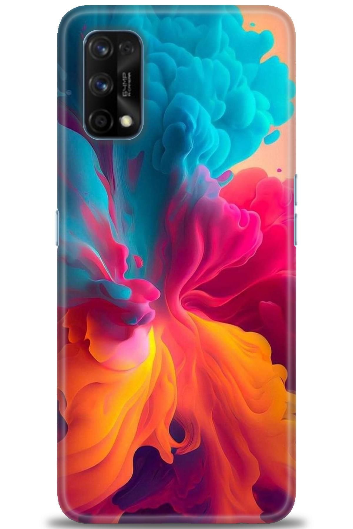realme 7 Pro İle Uyumlu HD Baskılı Desenli Silikon Kılıf - 551