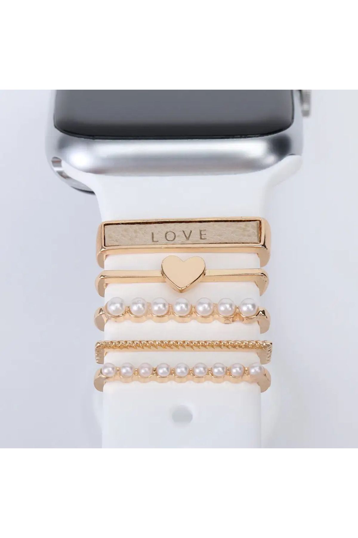 Grc Accessory Apple Watch Uyumlu Akıllı Saat Kordon Süsü Charm Kayış Aksesuarı Universal Tüm Seri Uyumlu
