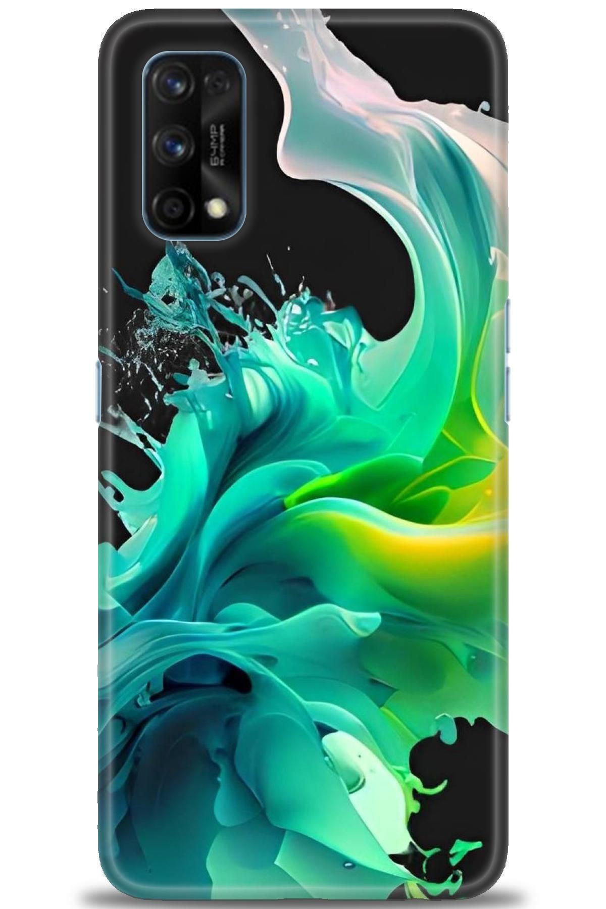realme 7 Pro İle Uyumlu HD Baskılı Desenli Silikon Kılıf - 554