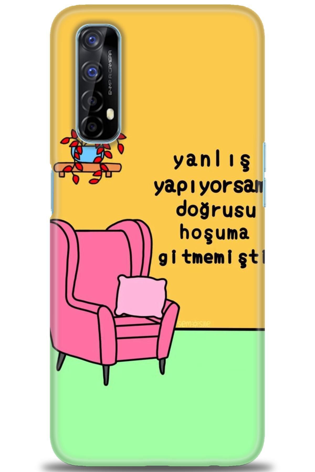 realme 7 İle Uyumlu HD Baskılı Desenli Silikon Kılıf - 210