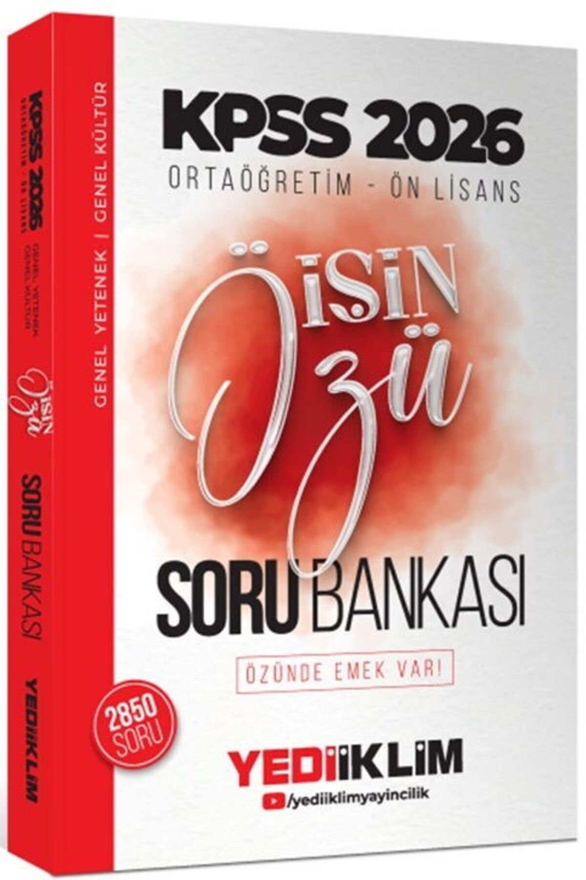 Ankara Kitap Merkezi 2026 Kpss Ortaöğretim Önlisans İŞİN ÖZÜ Tek Kitap Soru Bankası Yediiklim Yayınları