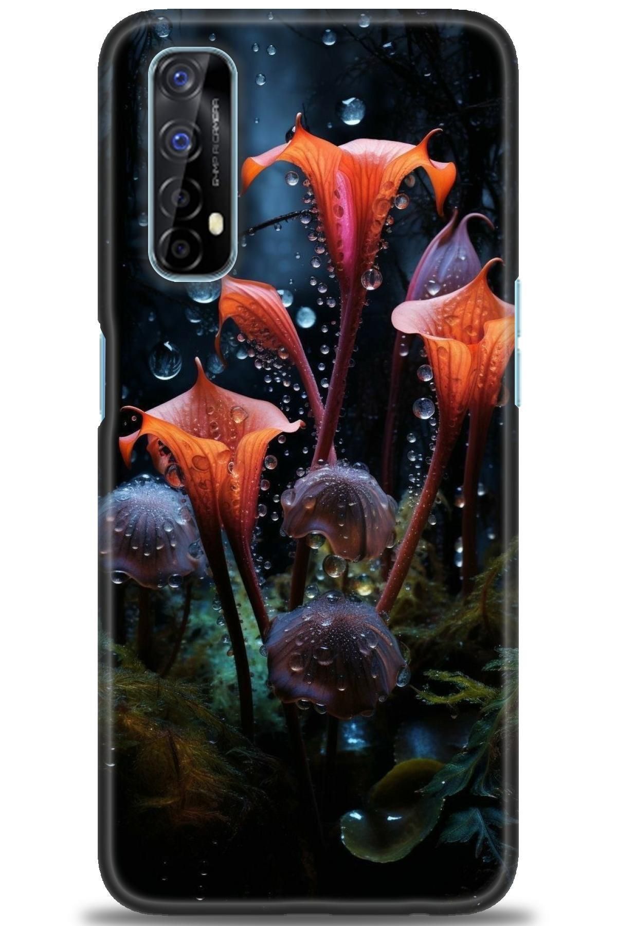 realme 7 İle Uyumlu HD Baskılı Desenli Silikon Kılıf - 750