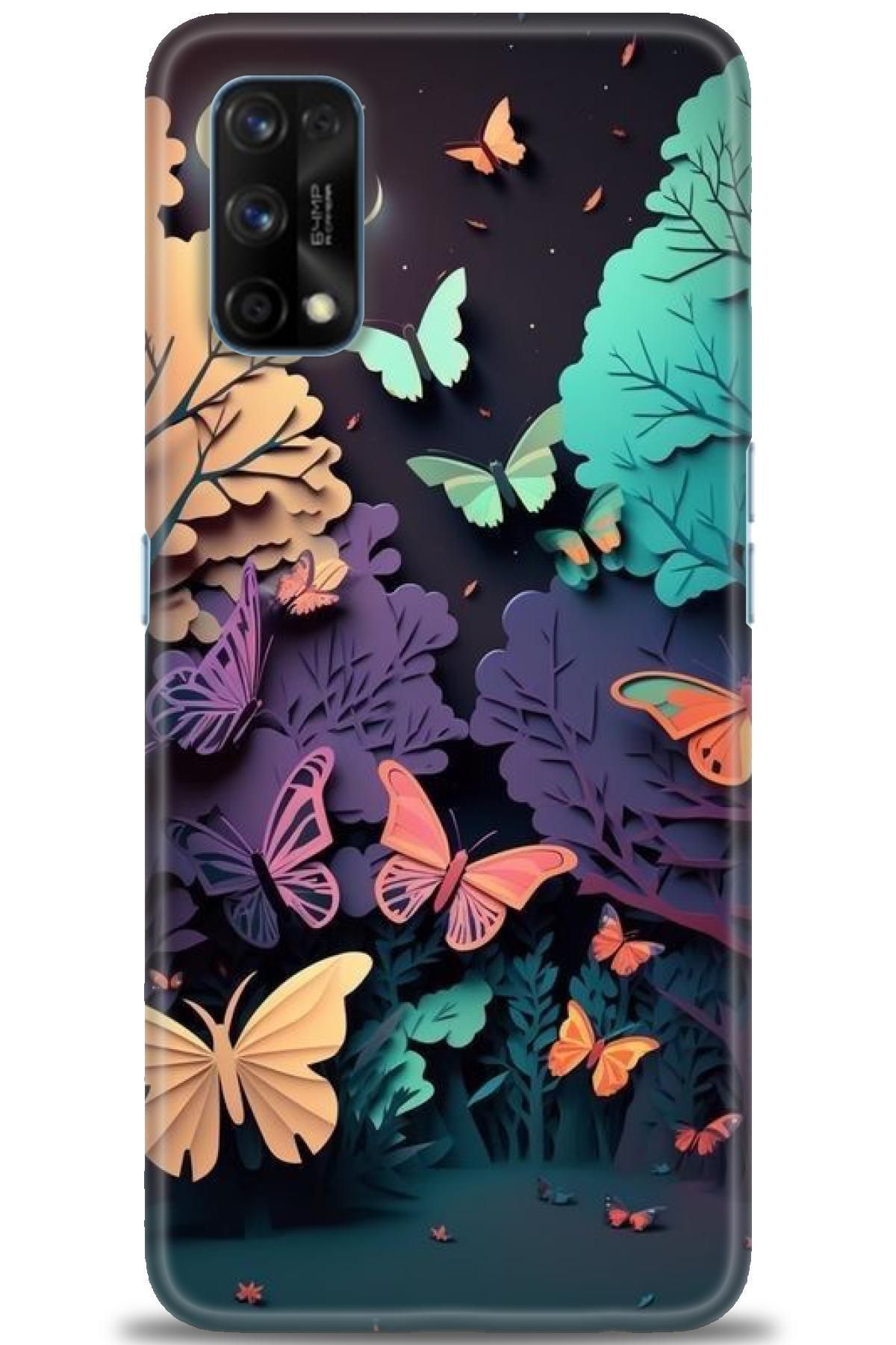 realme 7 Pro İle Uyumlu HD Baskılı Desenli Silikon Kılıf - 522