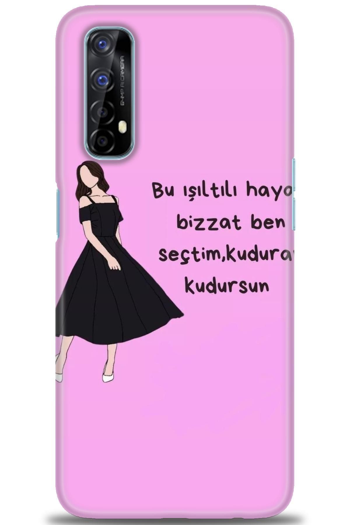 realme 7 İle Uyumlu HD Baskılı Desenli Silikon Kılıf - 208