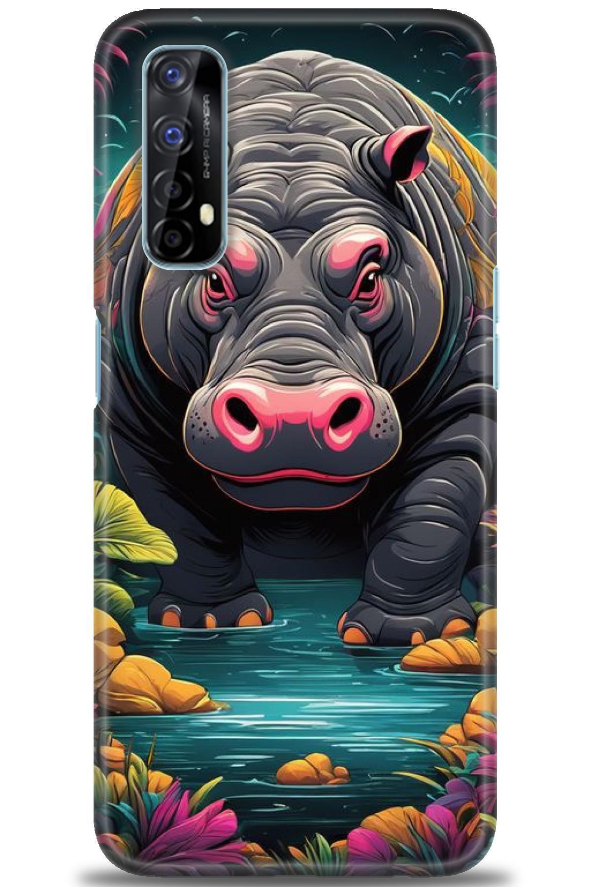 realme 7 İle Uyumlu HD Baskılı Desenli Silikon Kılıf - 633
