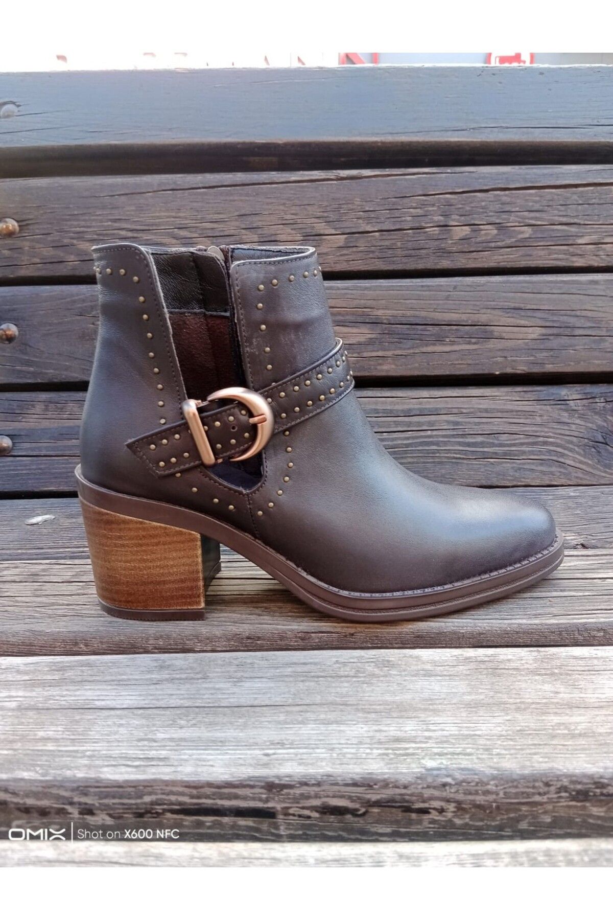 gumushoe Kadın Hakiki Deri Günlük Casual Bot 4403