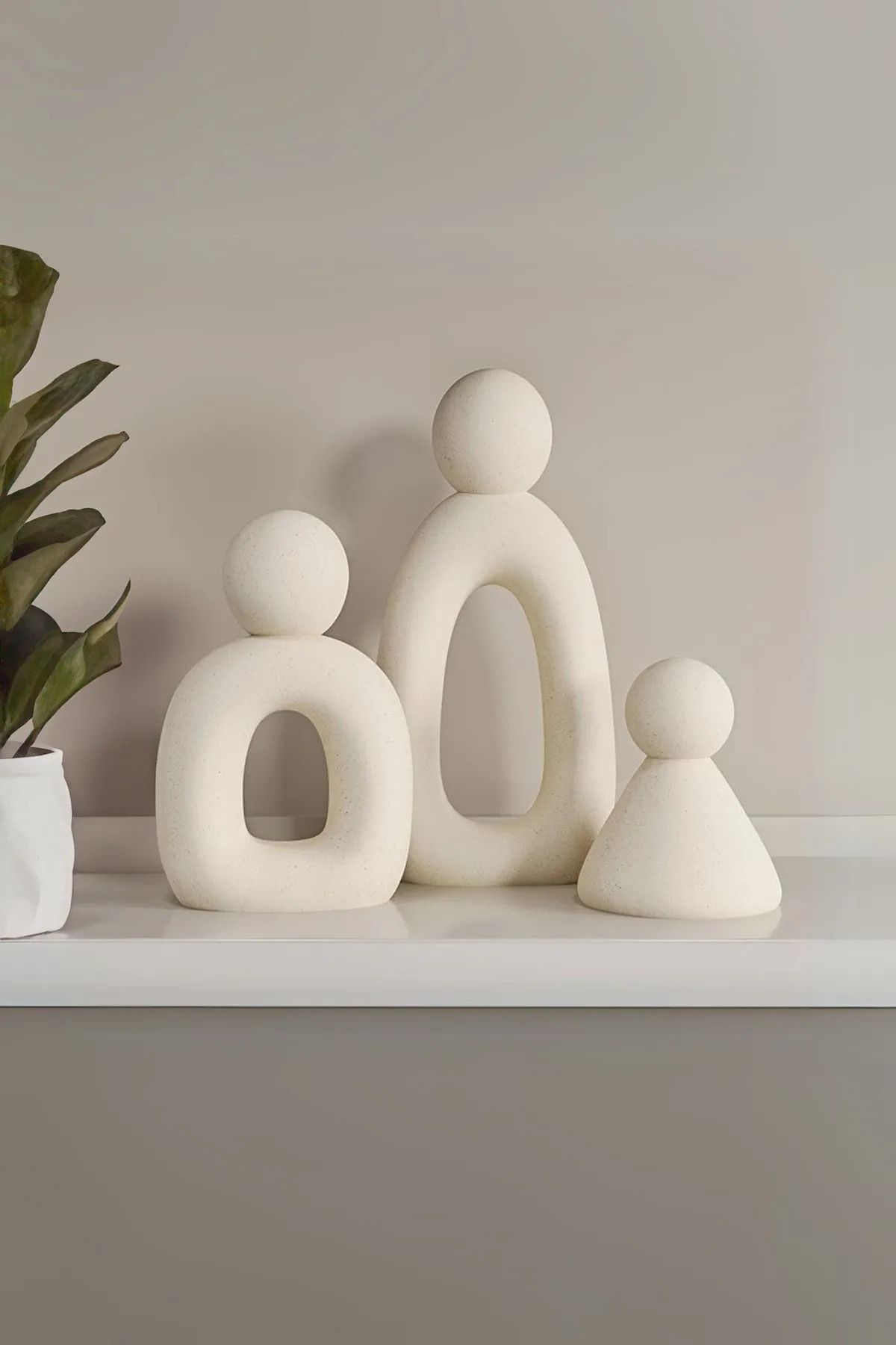 rufhomedesign DEKORATİF SOYUT DÜŞÜNEN AİLE MASA SÜSÜ