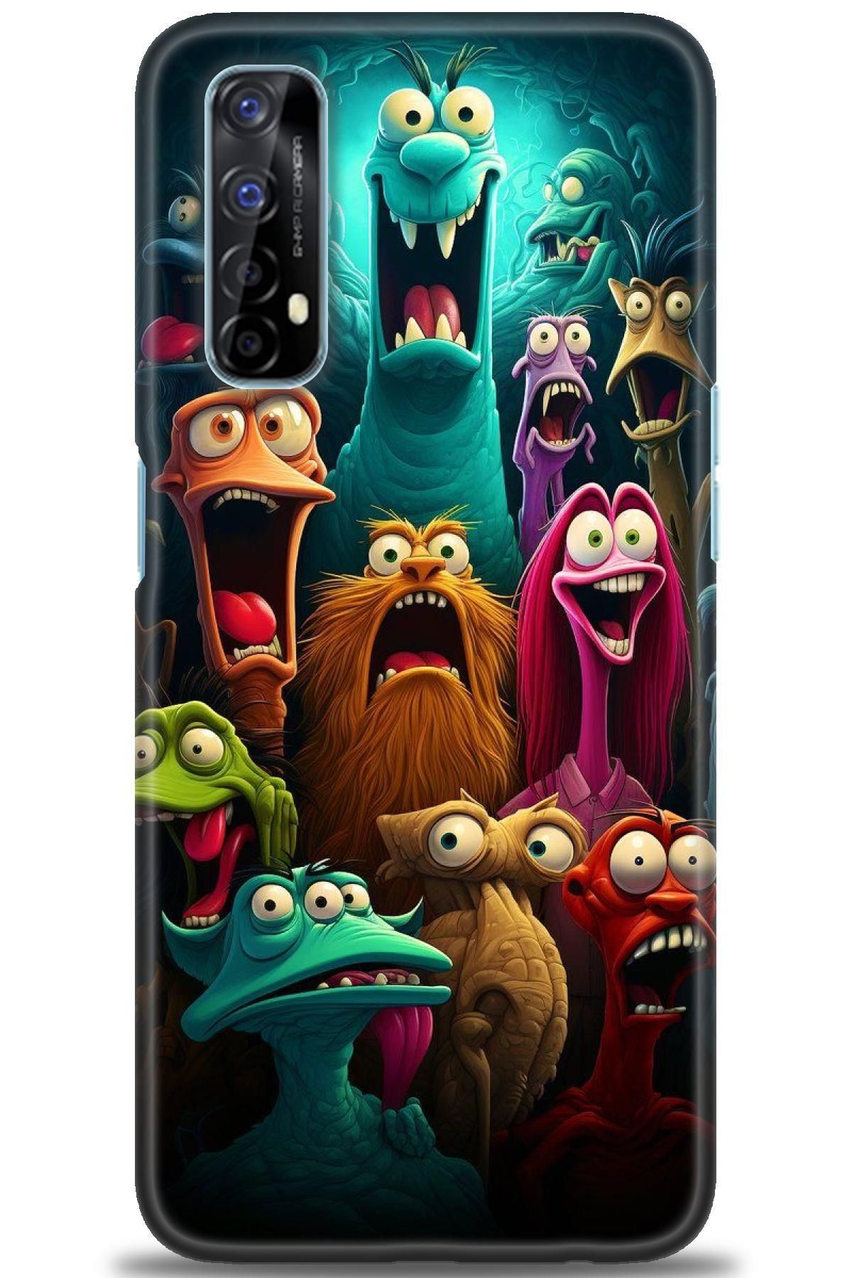 realme 7 İle Uyumlu HD Baskılı Desenli Silikon Kılıf - 968