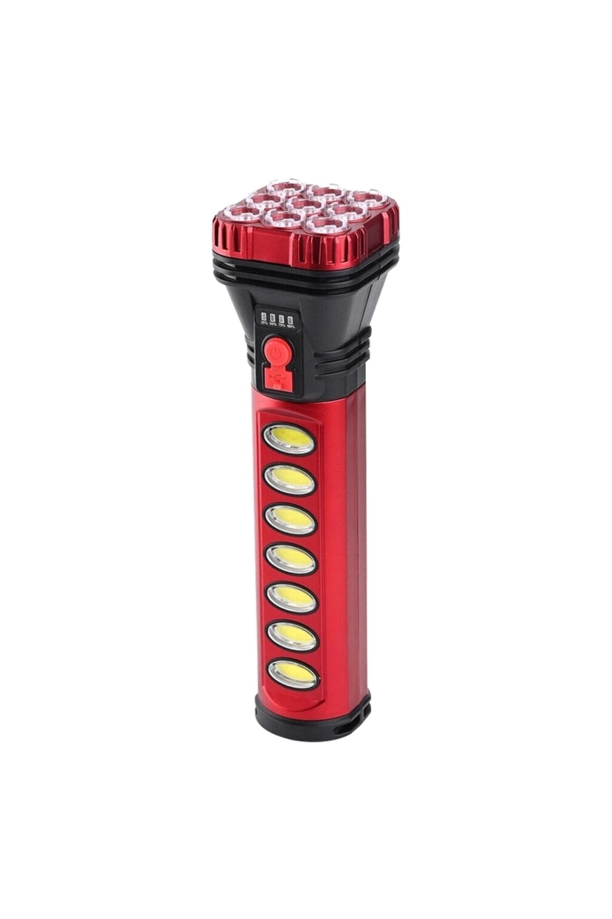 STOREMAX HB-707-2 9+4 LEDLİ SOLAR + ŞARJLI EL FENERİ (5047)