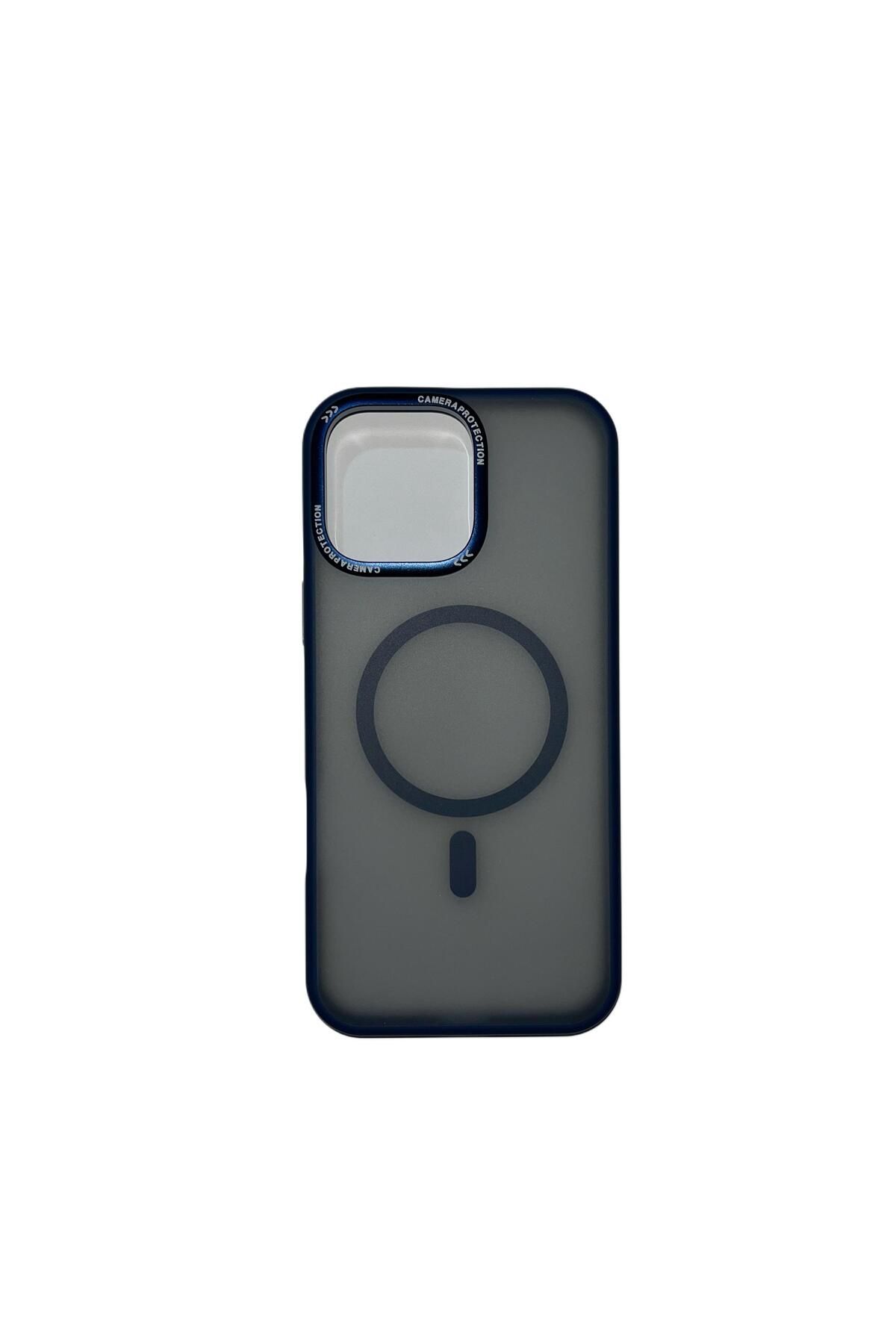 OCTBJX Lacivert Iphone 16 Pro Max Uyumlu Zekton Case Telefon Kılıfı