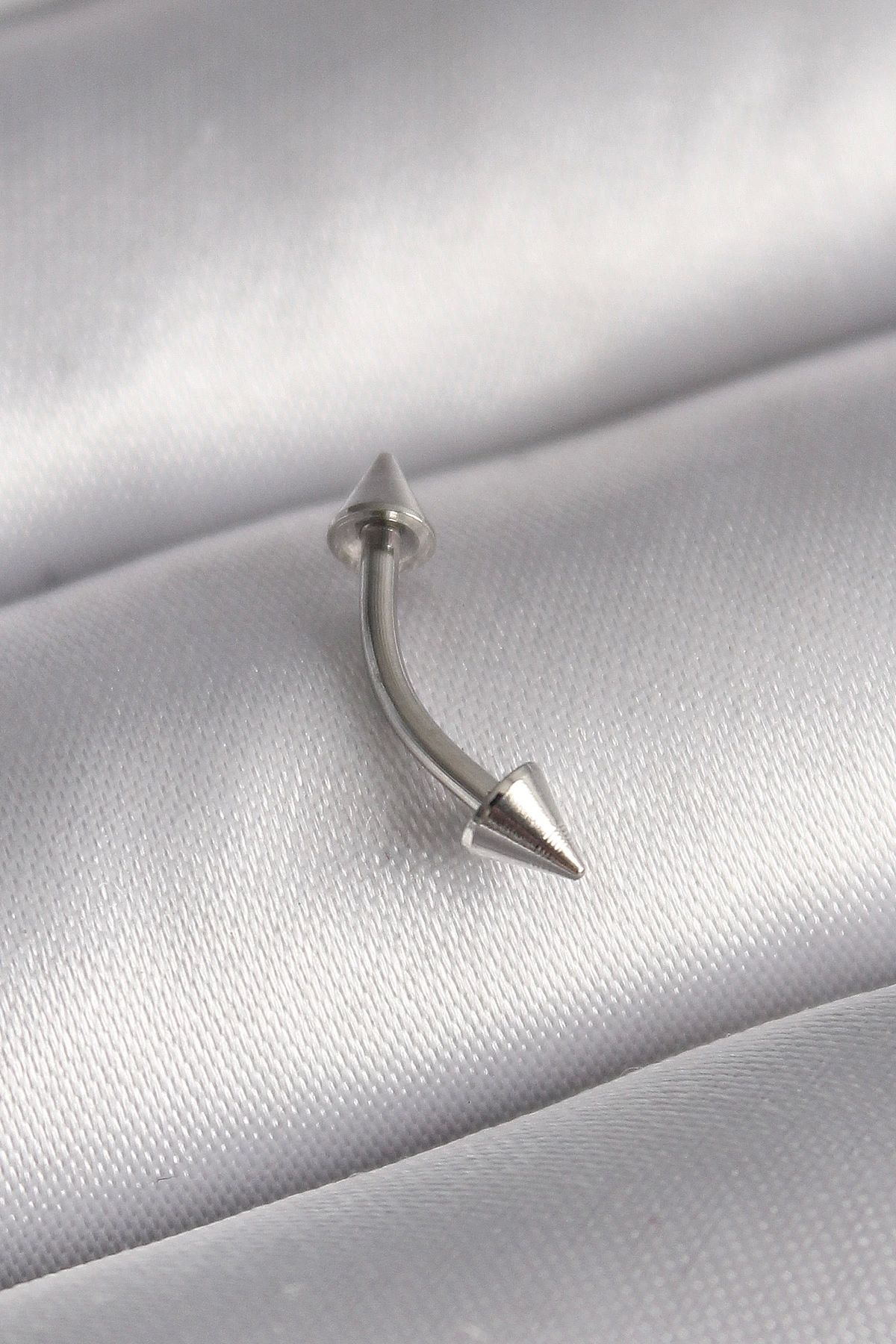 Clariss 316L Çelik Gümüş Renk Çivi Model Piercing