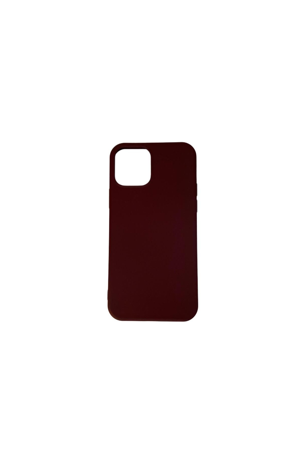 OCTBJX Bordo Iphone 12 Pro Uyumlu Lansman Kılıf