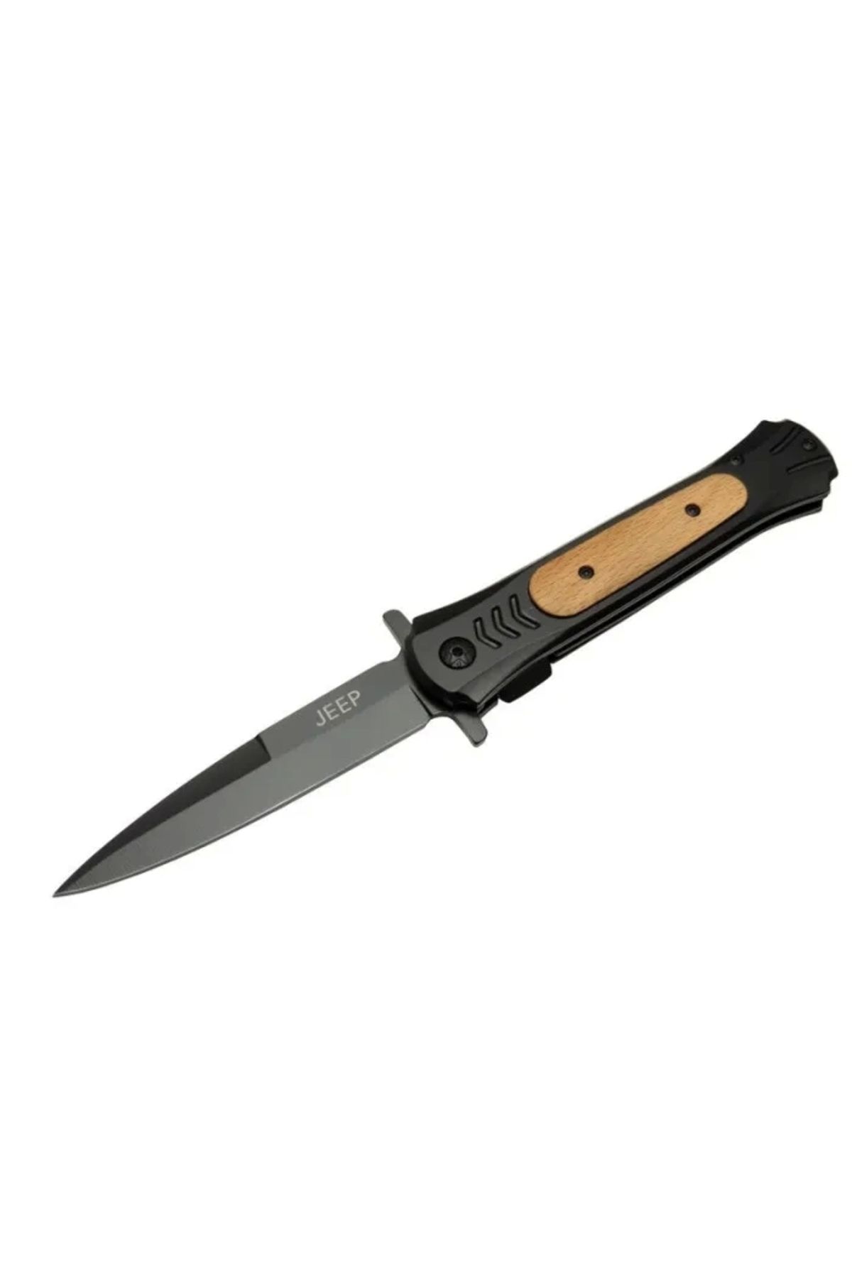 YNT İthalat Çakı Black 22 Cm Yarı Otomatik , Kemerlikli
