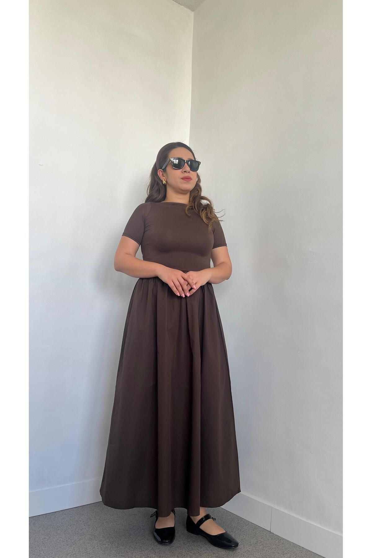 Gizybutik Debose Kısa Kollu Elbise