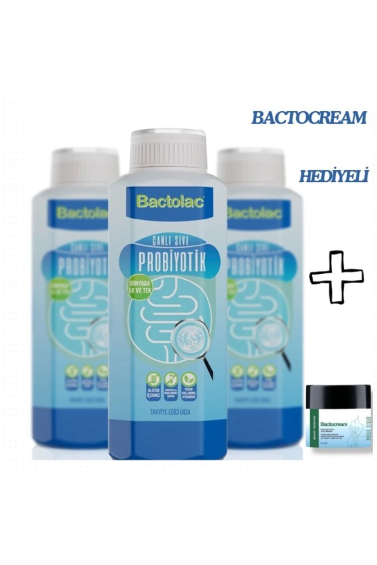 Bactolac Aktif Probiyotik Üçlü Set 3x1000ml (dünyada Canlı Organizma Içeren Tek Sıvı Probiyotik)