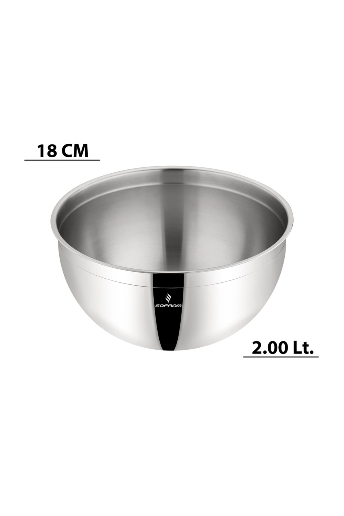 Sofram 18 cm Çelik Kase