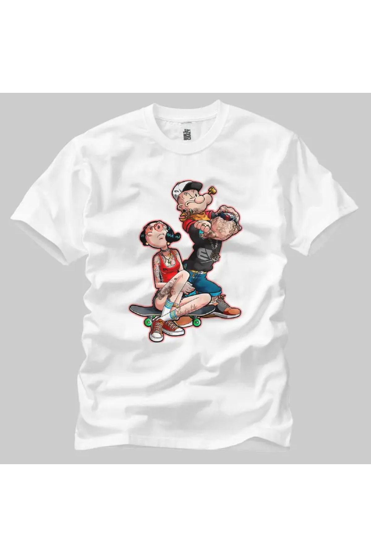 Built By Crazy Popeye Olive Oyl Unisex Tişört