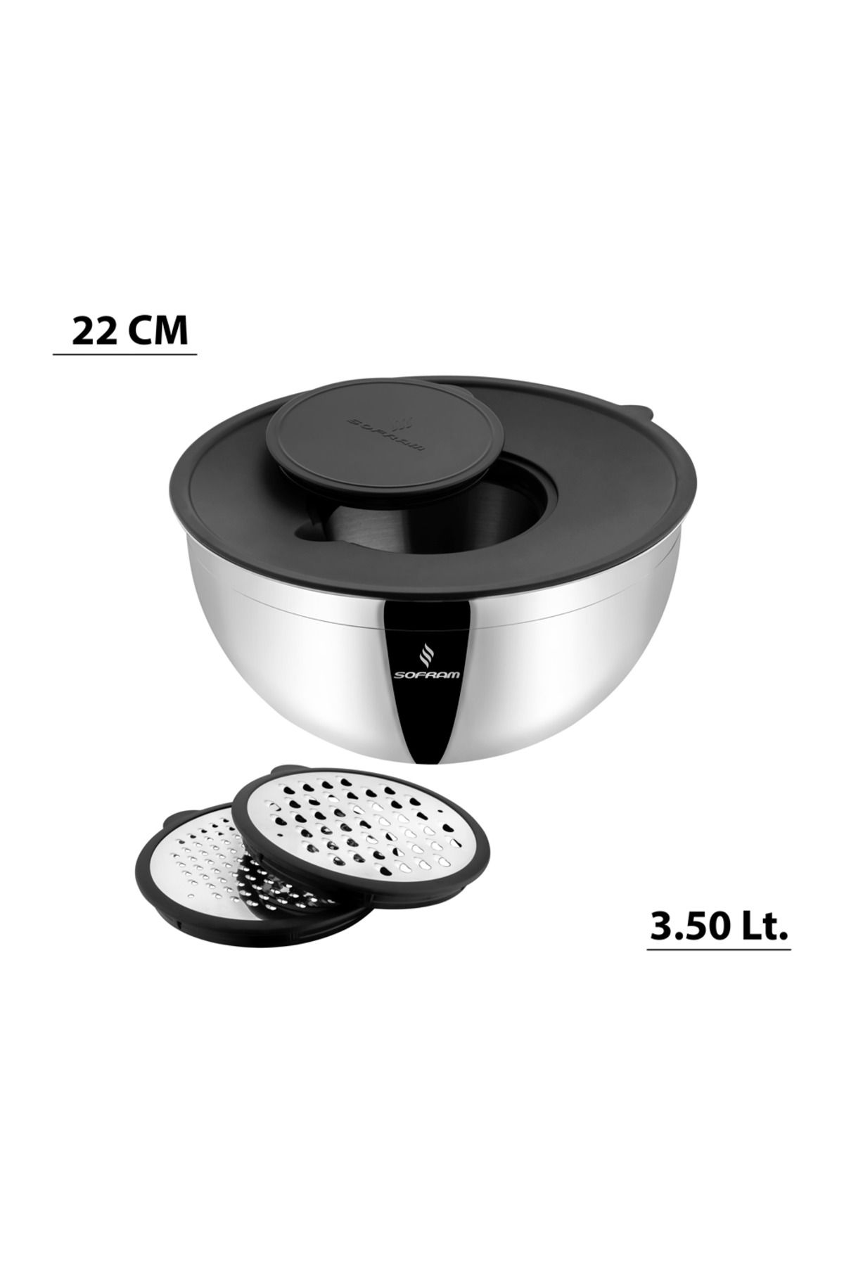 Sofram 5 Parça 22 cm Karıştırma ve Saklama Kabı