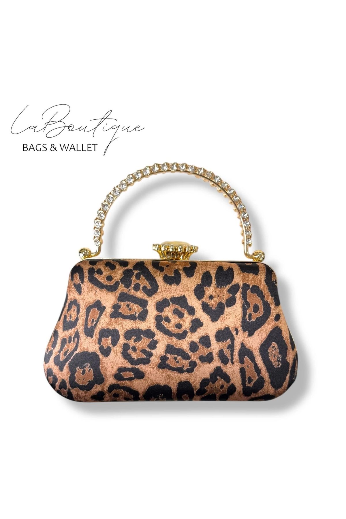 LA BOUTIQUE LB ABİYE ÇANTA 25-013 LEOPAR