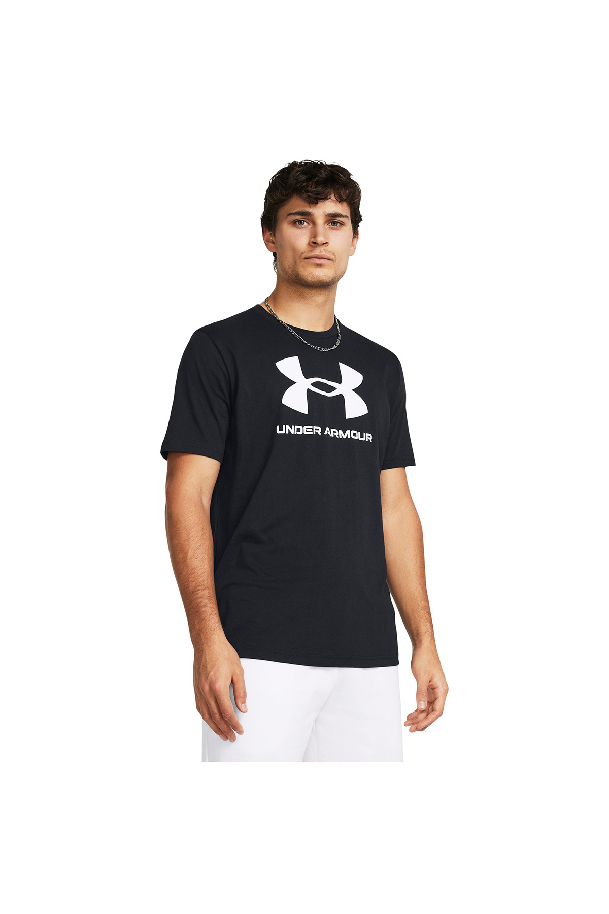 Under Armour Sportstyle Logo Update Erkek Siyah Tişört