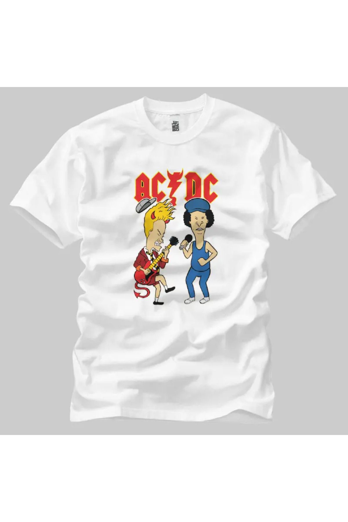 Built By Crazy Acdc Beaves And Butt Head Unisex Tişört