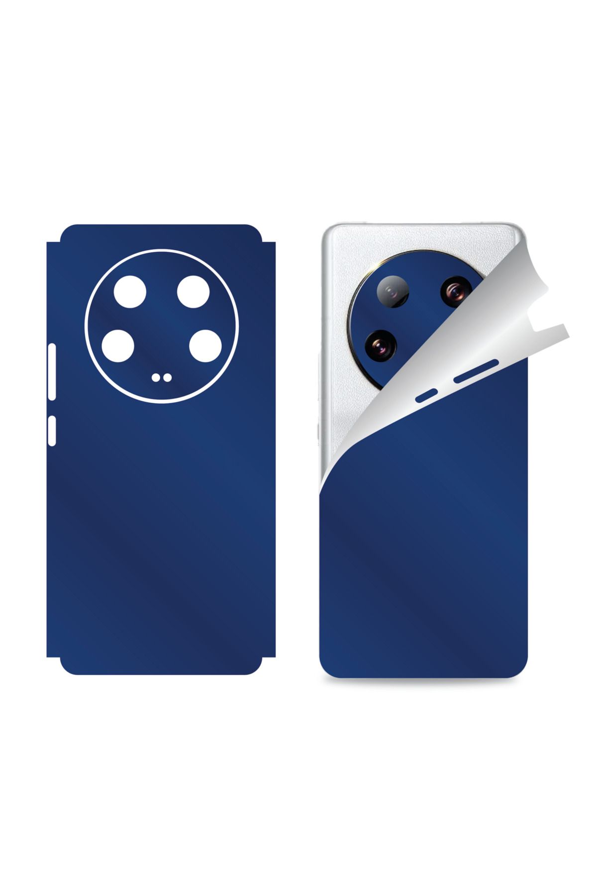 Bowie Xiaomi Mi 13 Ultra için uyumlu 360 full arka ve yan kaplama koruma sticker MAT MAVİ