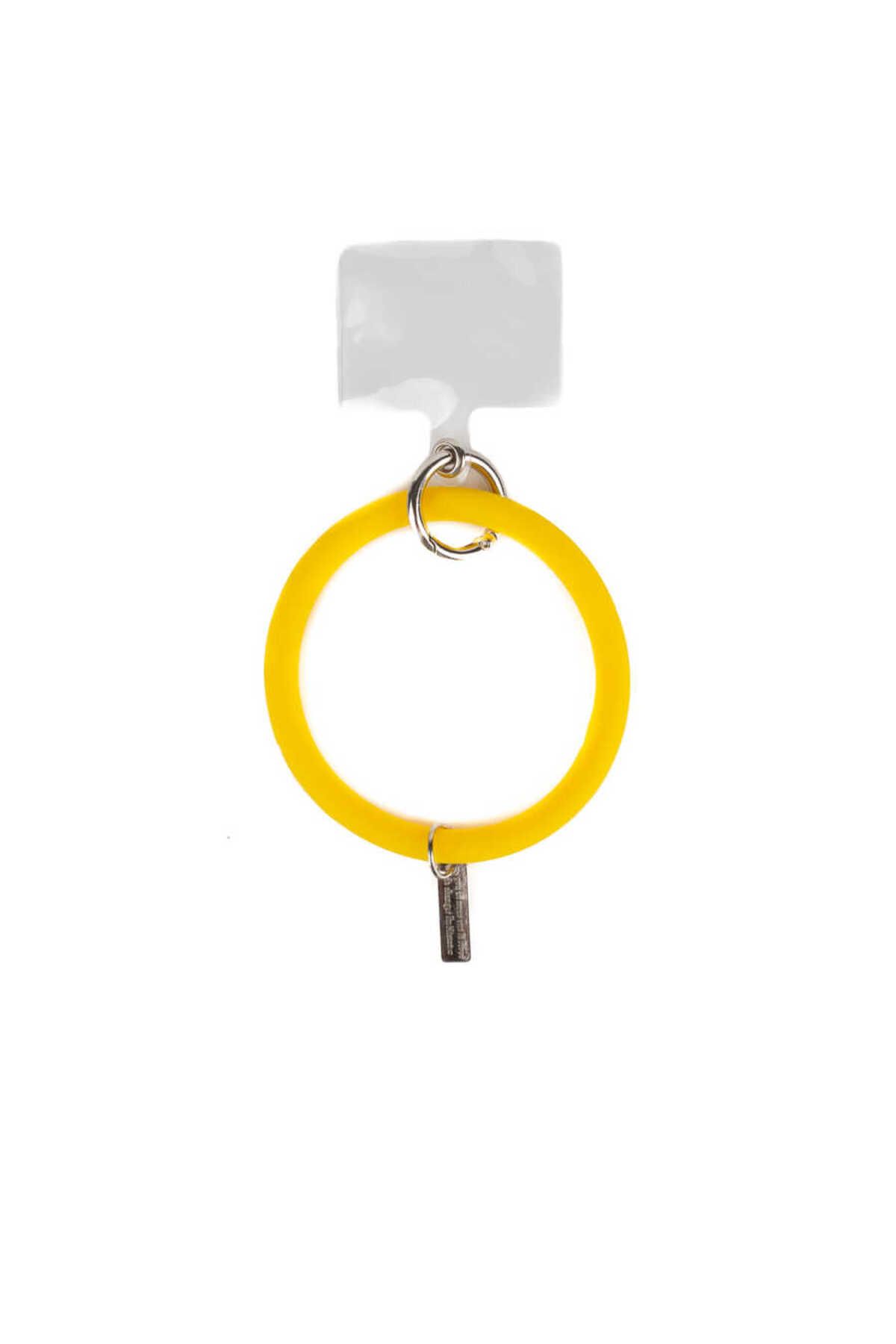 HTstore Zore Hanger 01 Telefon Tutucu El Askısı Bileklik-sarı