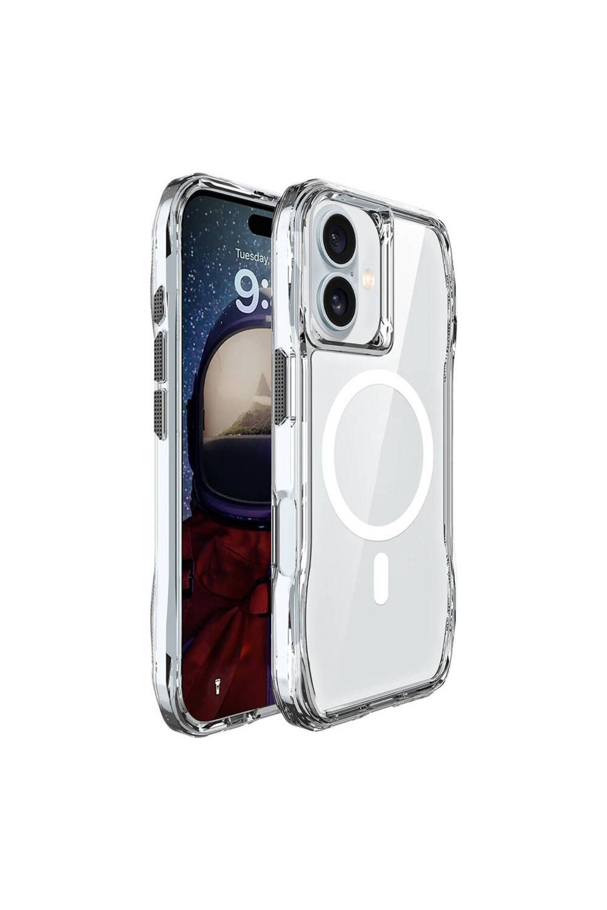 HTstore iPhone Uyumlu 16 Kılıf Zore M-safe Şarj Özellikli T-Max M-safe Kapak