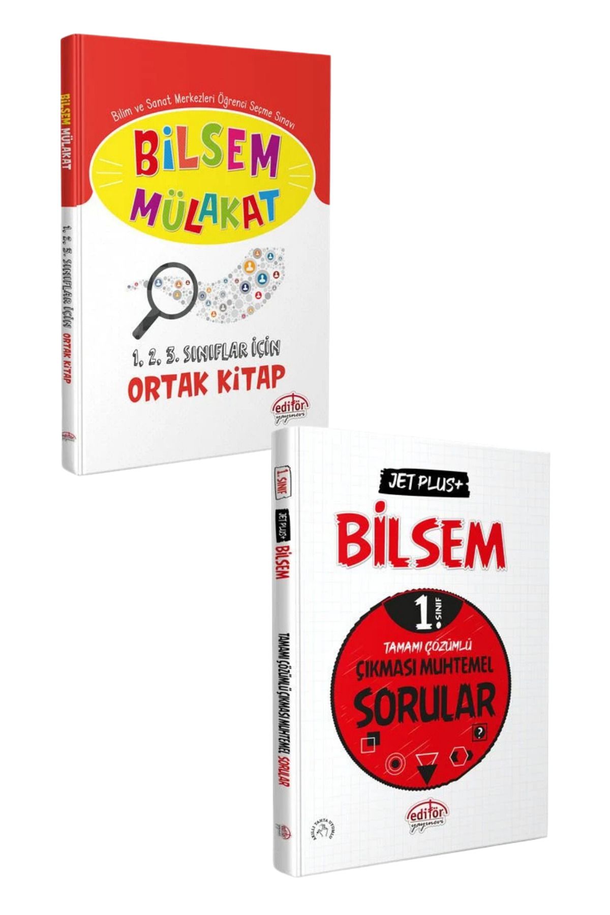 Editör Yayınevi 1. Sınıf Bilsem Jet Plus+ Çözümlü Çıkması Muhtemel Soru+Mülakat 1-2-3. Sınıf Ortak Kitap-2 KİTAP-SET