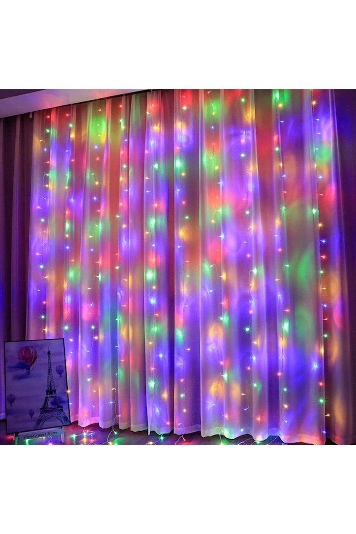 NEXTLY-Instalatie De Craciun Tip Perdea , Interconectabila, Lumini Led Rgb, 8 Jocuri De Lumini 1