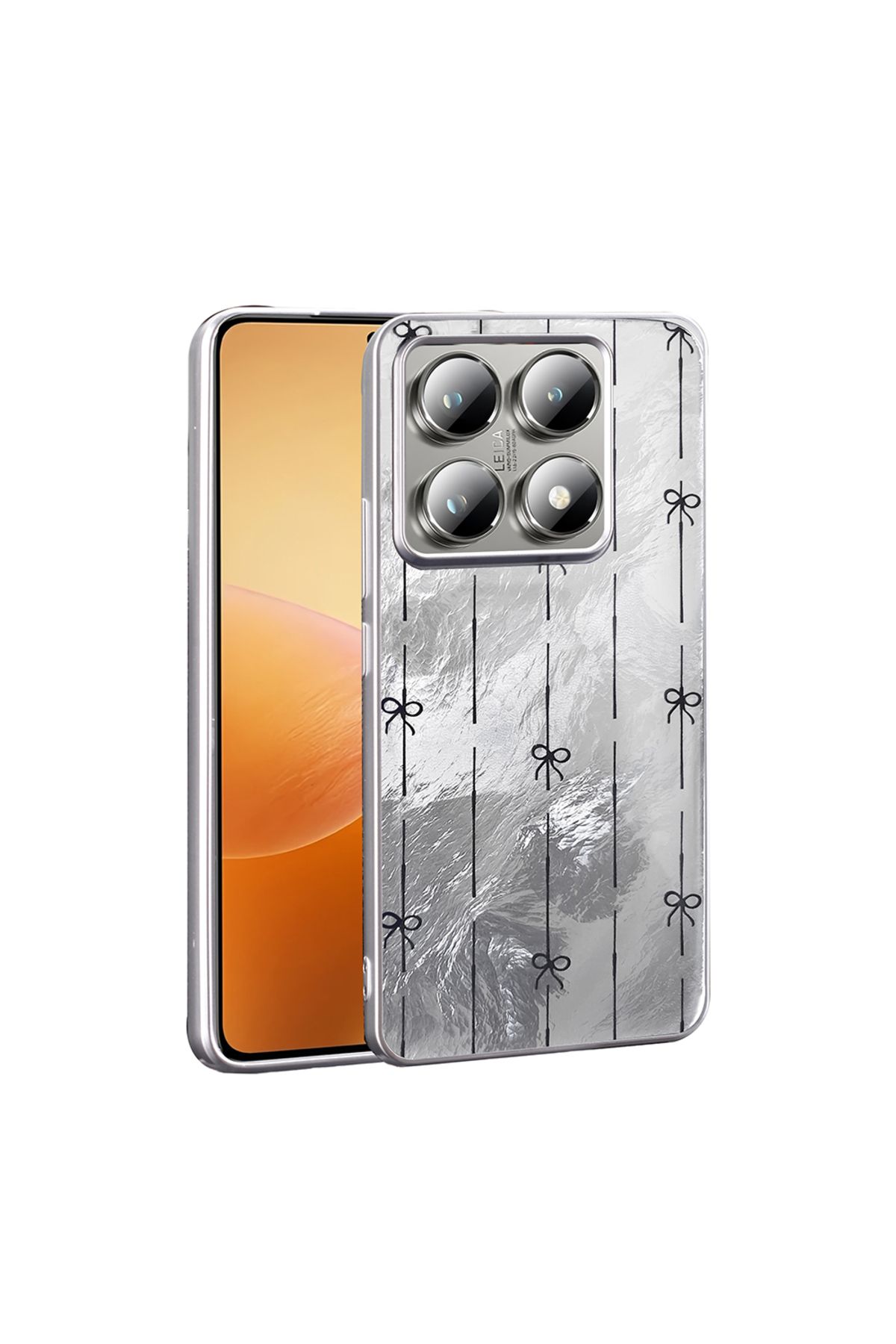 HTstore Xiaomi Uyumlu 14T Kılıf Desenli Zore Mep Kapak-Küçük fiyonk