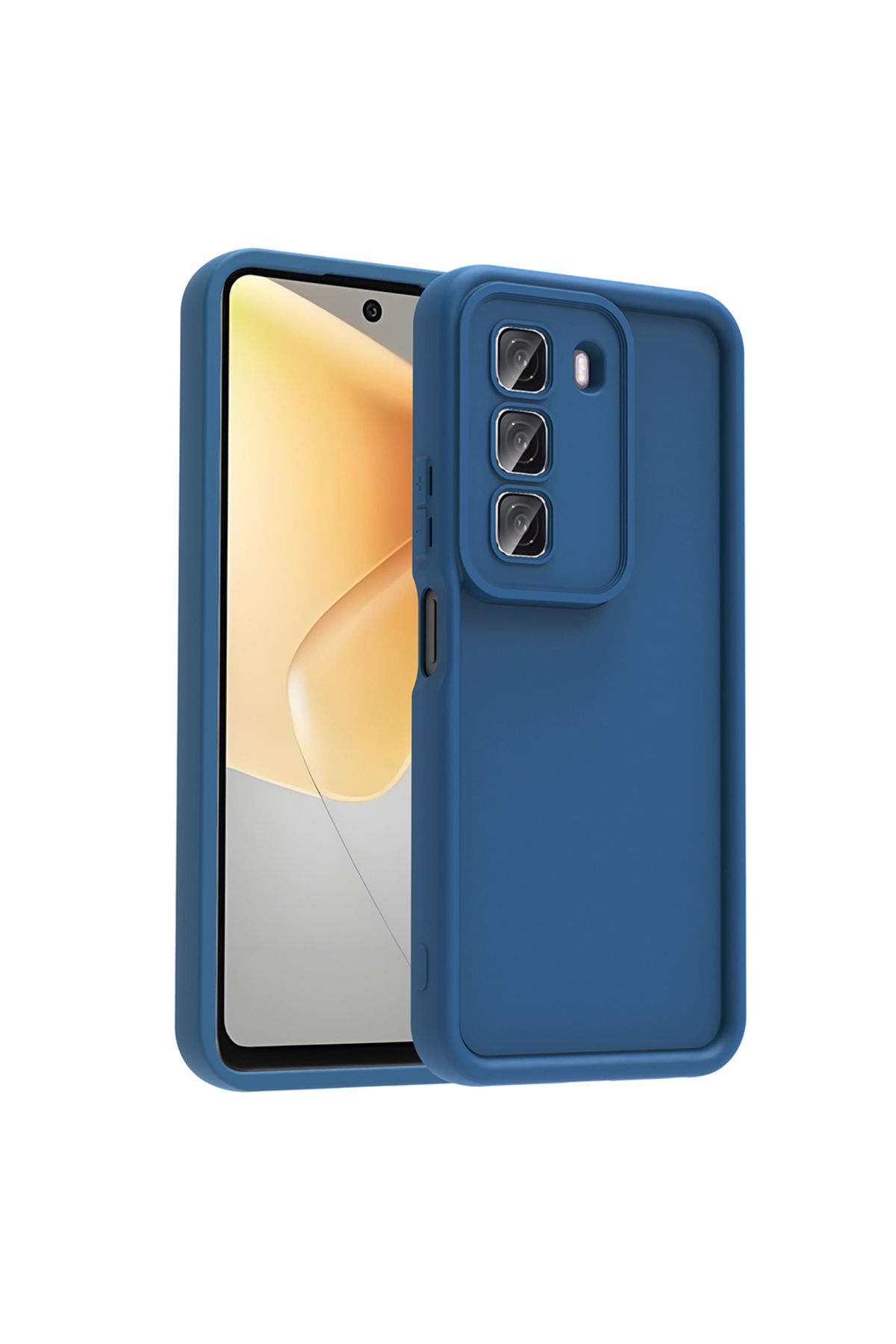 HTstore İnfinix Hot 50 4G Kılıf Kamera Korumalı Zore Ananas Kapak
