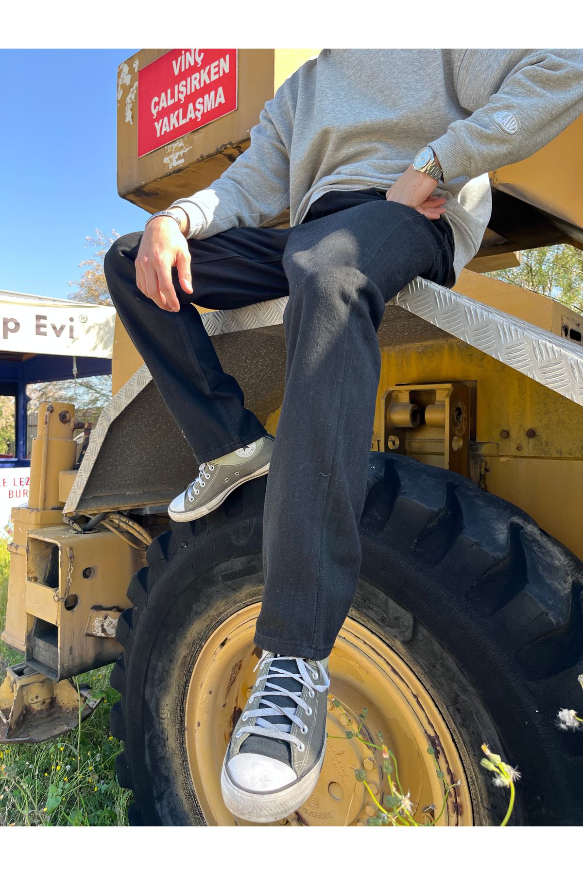 G Wear Basic Erkek Sİyah Baggy Jean