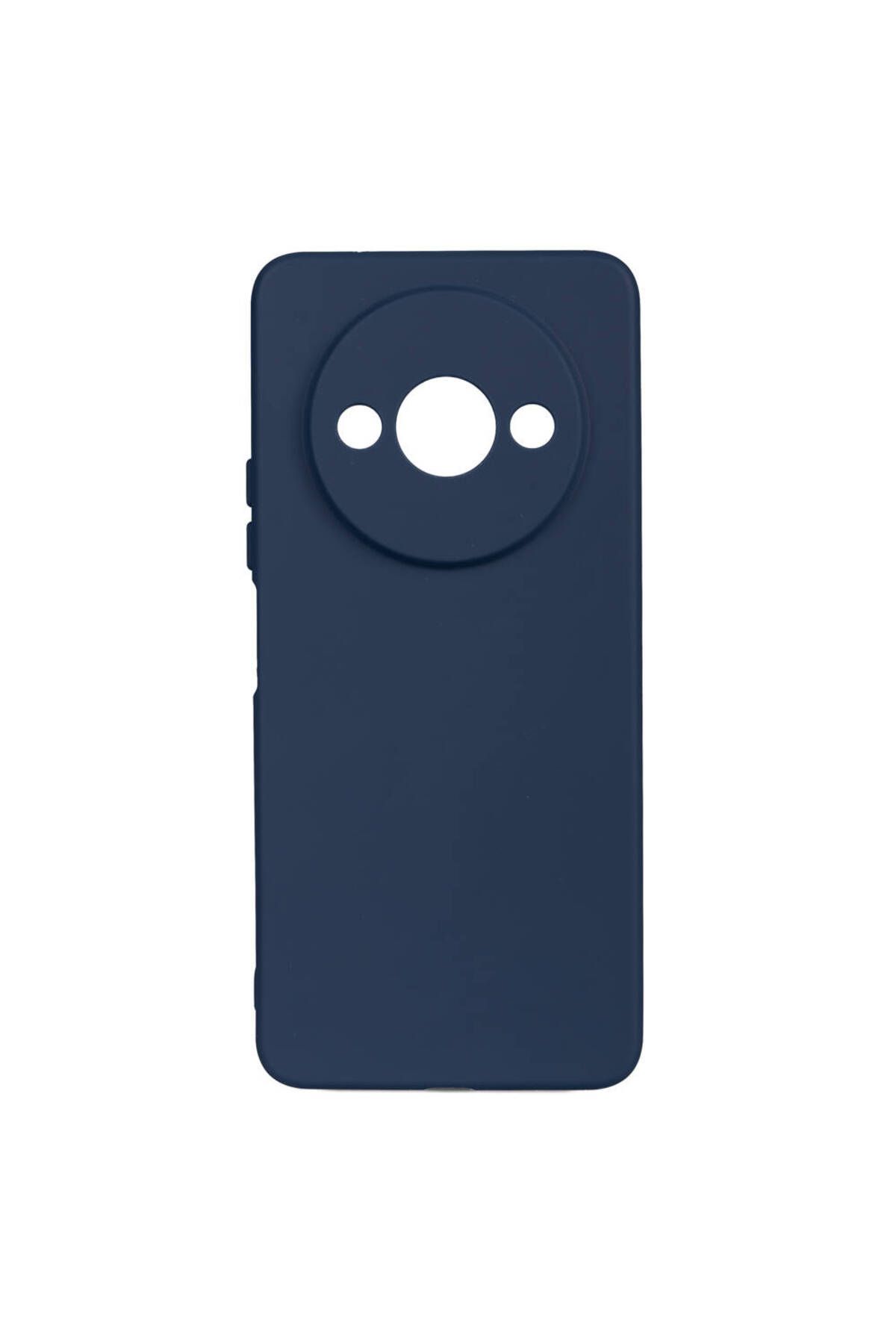 HTstore Xiaomi Uyumlu Redmi A3 4G 2024 Kılıf Zore Biye Silikon-Lacivert