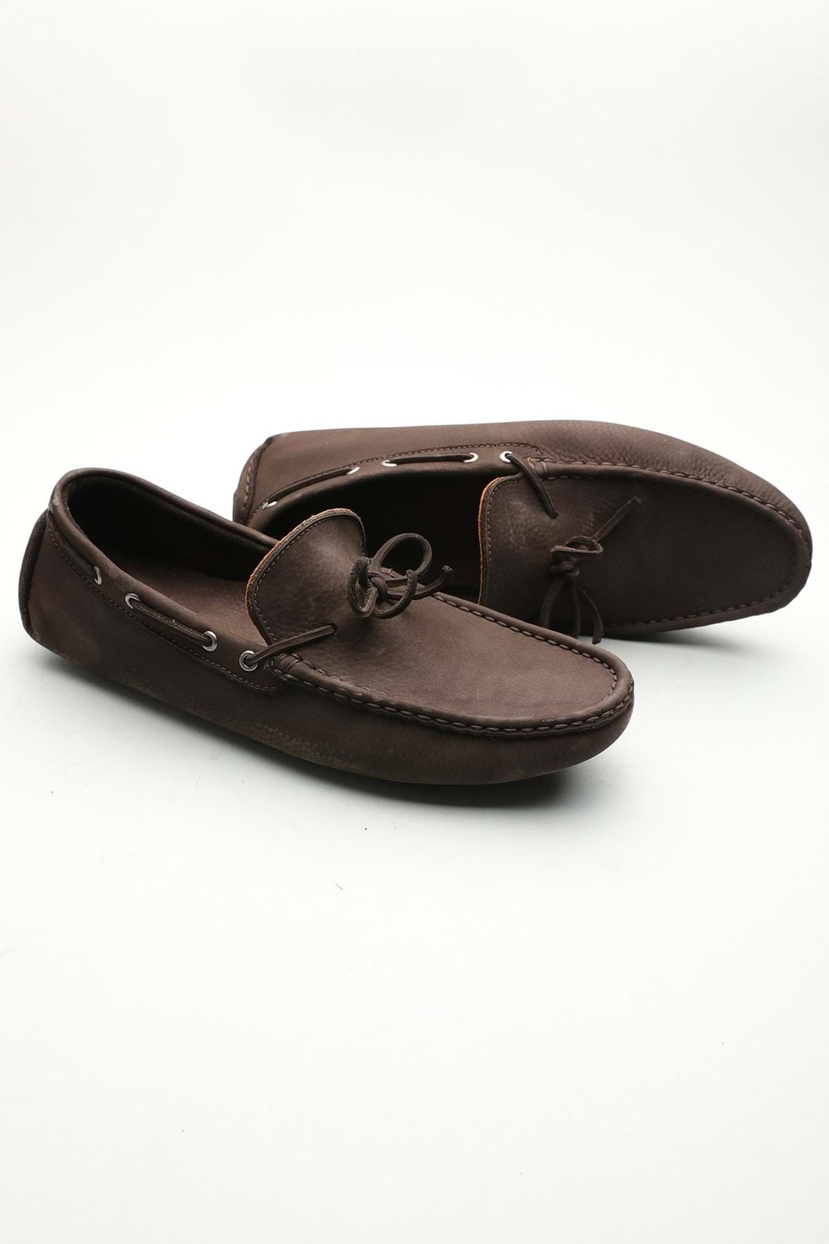 Gondol Erkek Hakiki Deri Klasik Loafer Kahverengi 42 ttx.601180