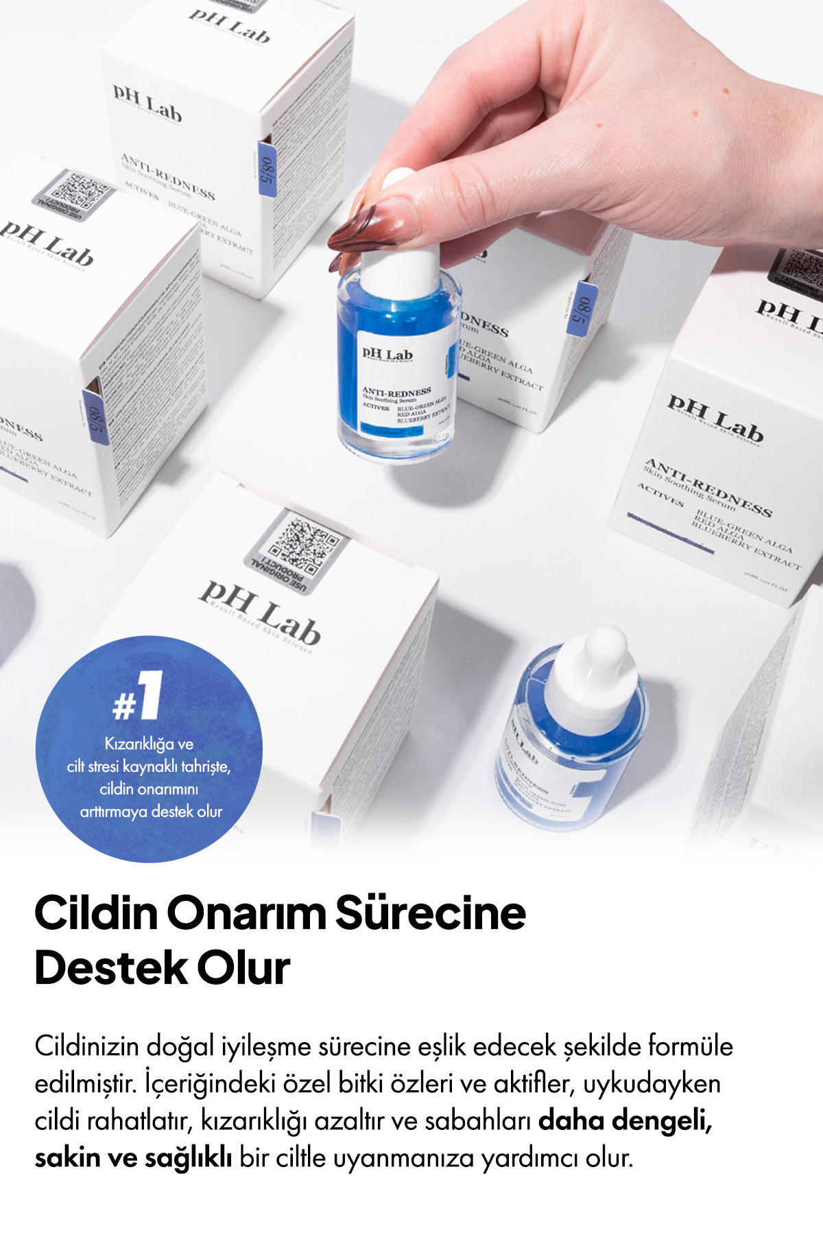 Phlab Anti Redness Kızarıklık Karşıtı, Cilt Bariyeri Onarıcı Yatıştırıcı Serum — PARKKY-01 — تصویر 7 از 8